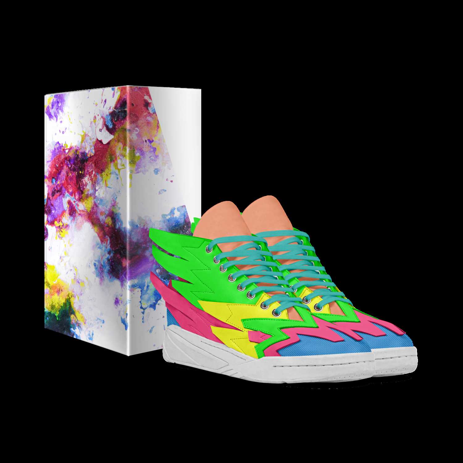 MHILL Color Splash A Custom Shoe concept by Matt Hill