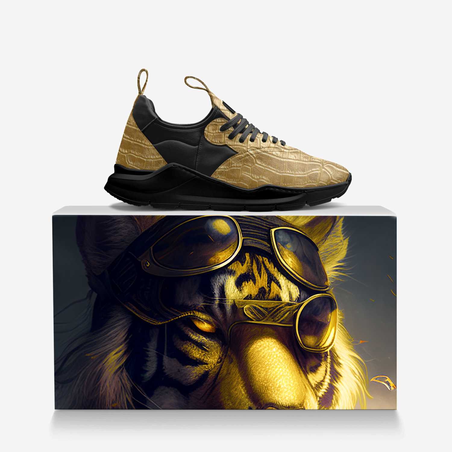TEAM WHITE custom made in Italy shoes by Michael White Jr | Over box view