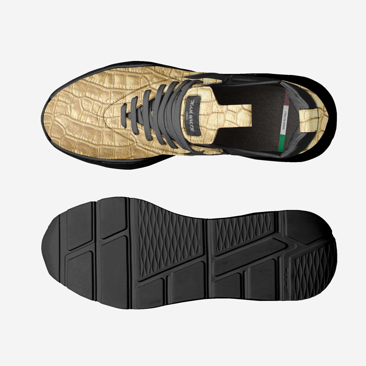 TEAM WHITE custom made in Italy shoes by Michael White Jr | Top view