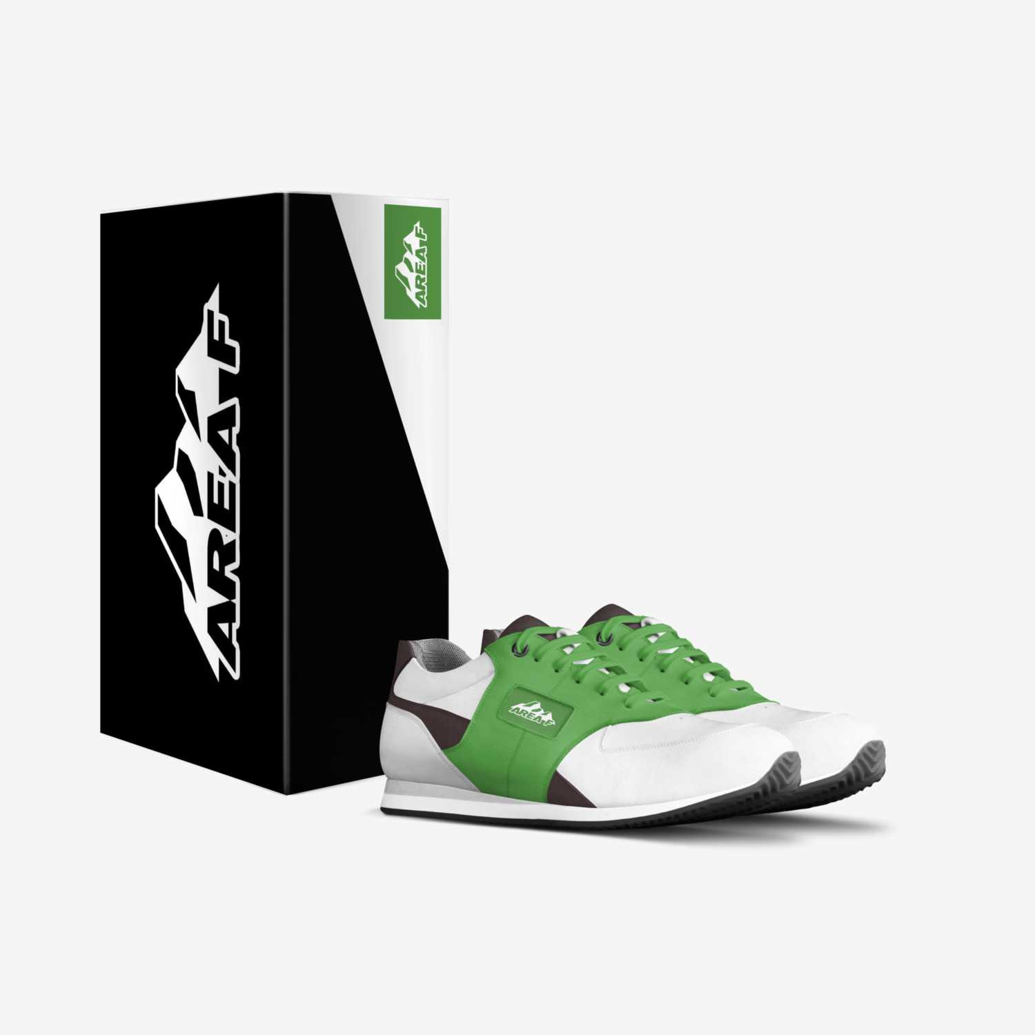 Area F Green custom made in Italy shoes by Kurtis Kril | Box view
