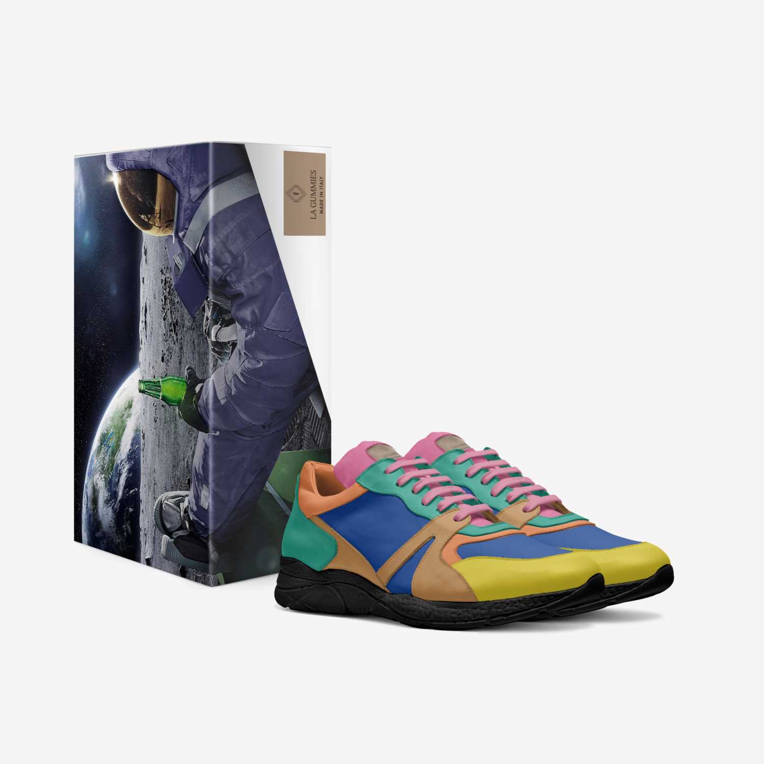 Gummified custom made in Italy shoes by Zay B. | Box view