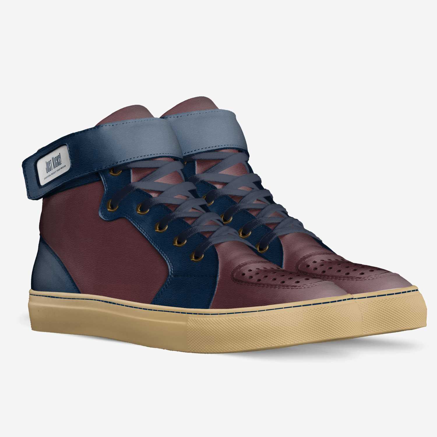 JustKicks custom made in Italy shoes by Jacob Campbell | Double view