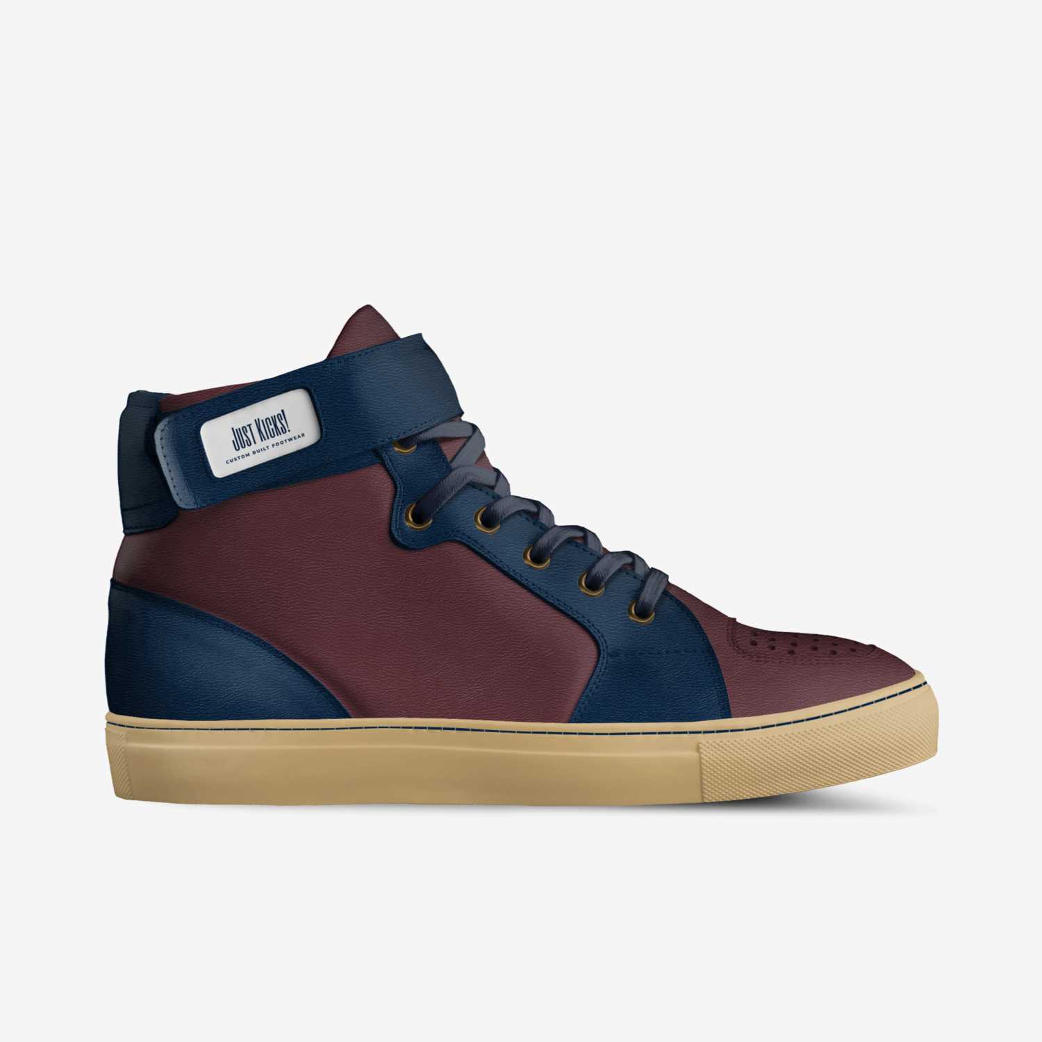 JustKicks custom made in Italy shoes by Jacob Campbell | Side view
