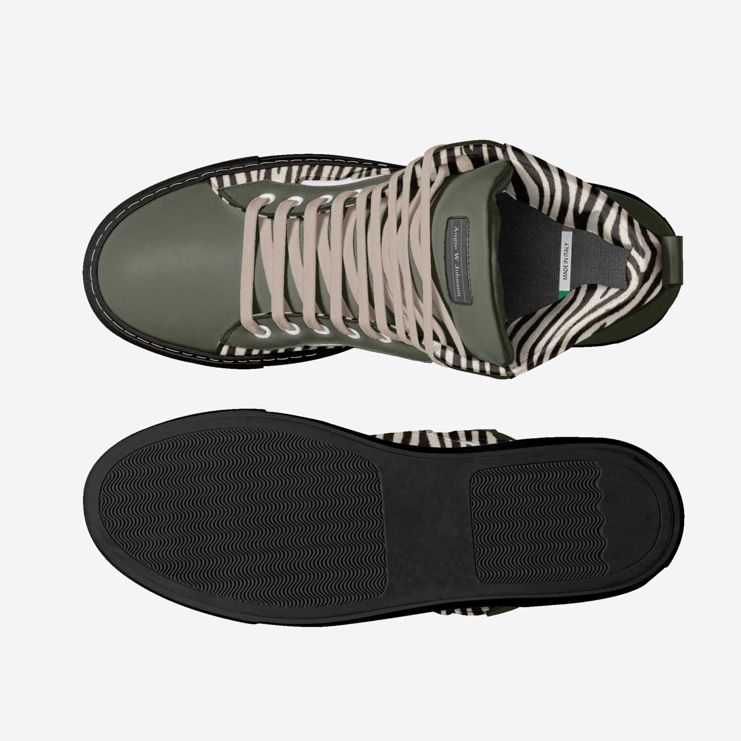 Augie W Johnson custom made in Italy shoes by Tishema Johnson Cromwell | Top view