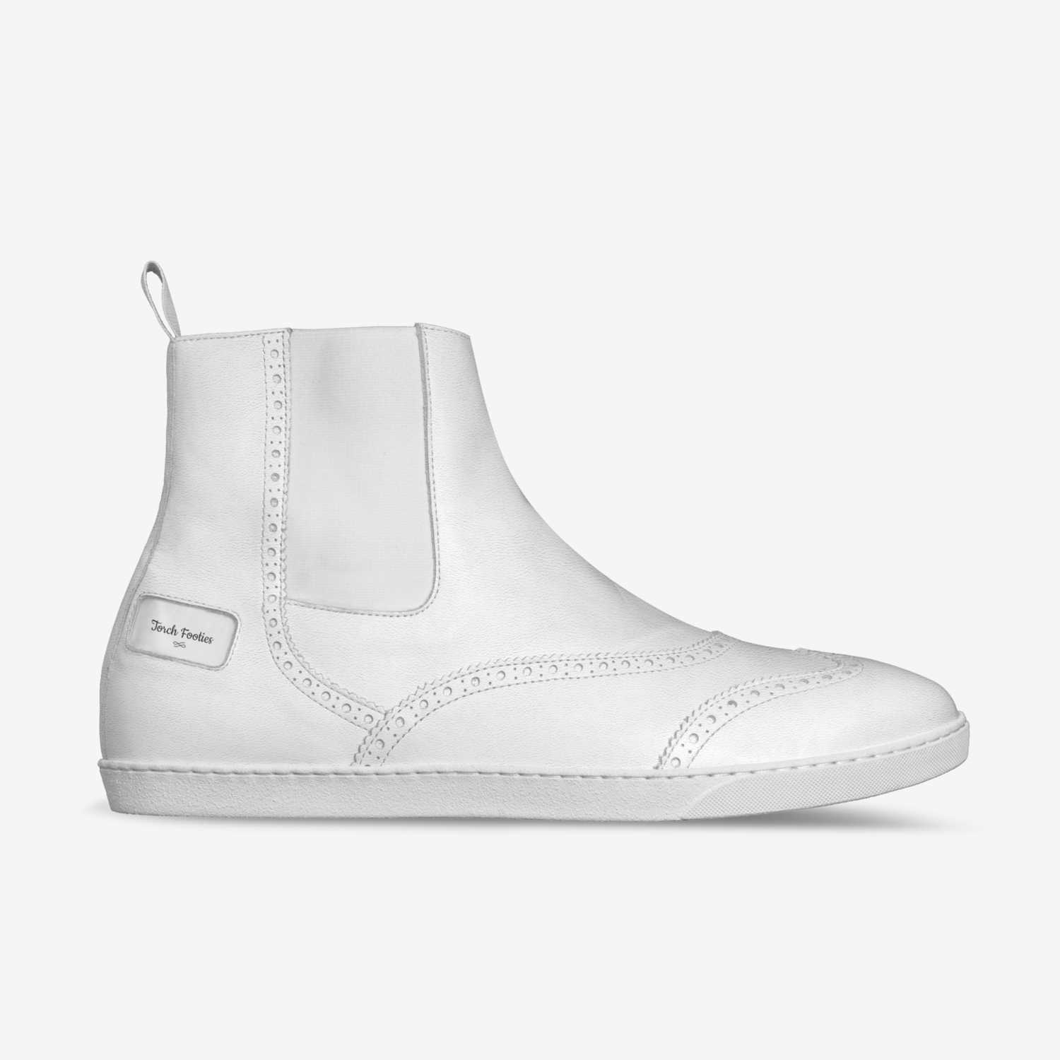 Torch Footies custom made in Italy shoes by Taiye Adejumo | Side view