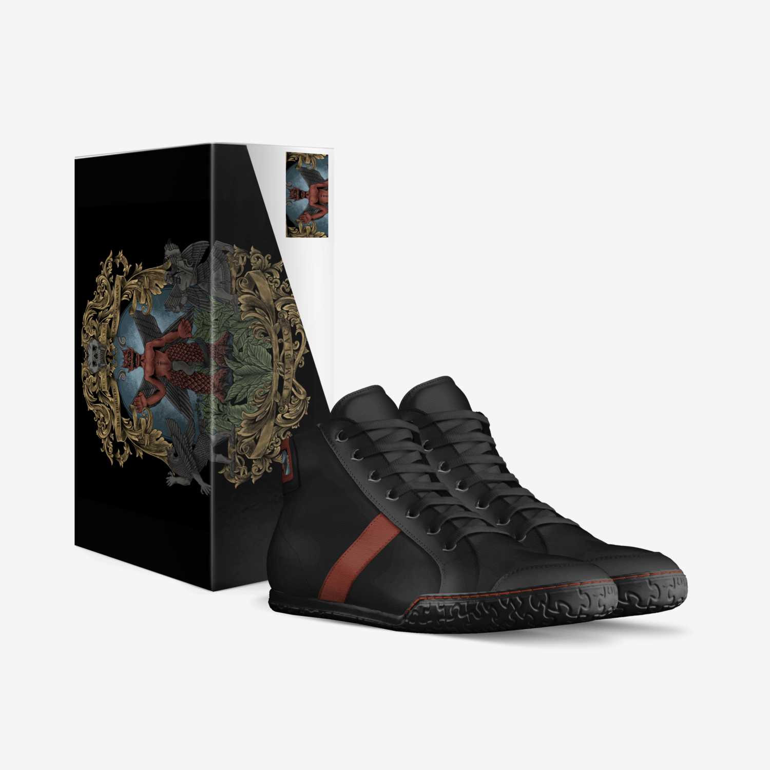 Pazuzu custom made in Italy shoes by James Beam | Box view