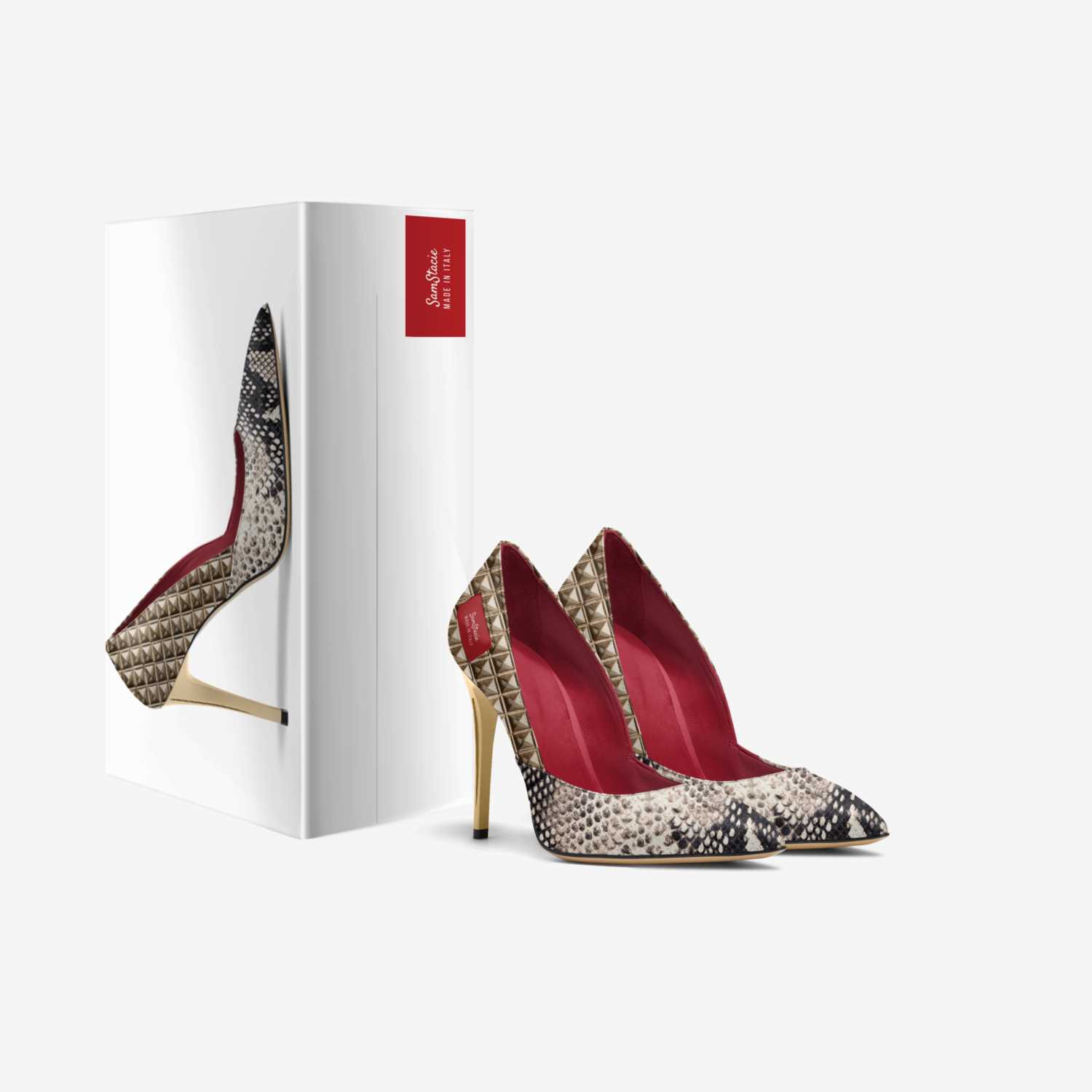 SamStacie custom made in Italy shoes by Shaneima Montgomery | Box view