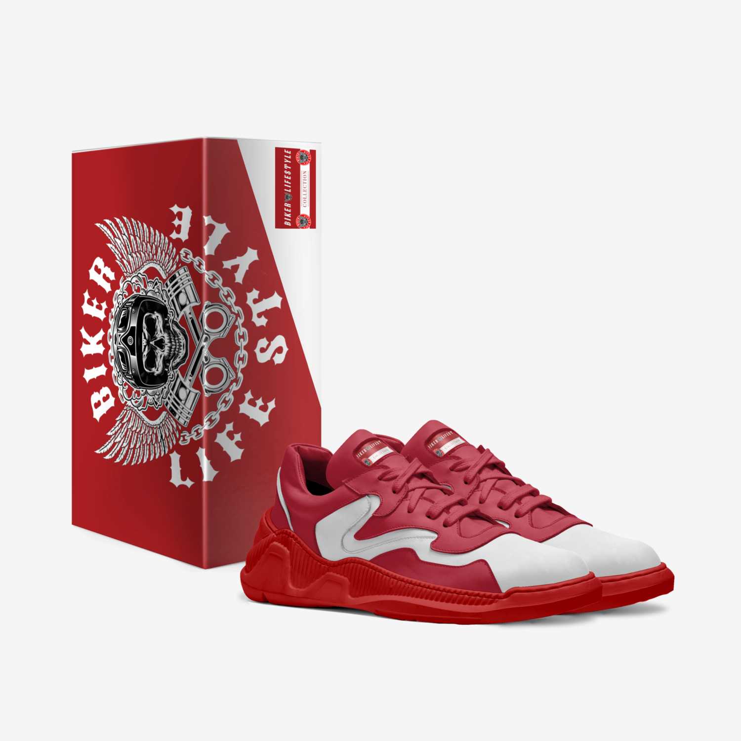 Biker Lifestyle custom made in Italy shoes by Ches Brushett | Box view