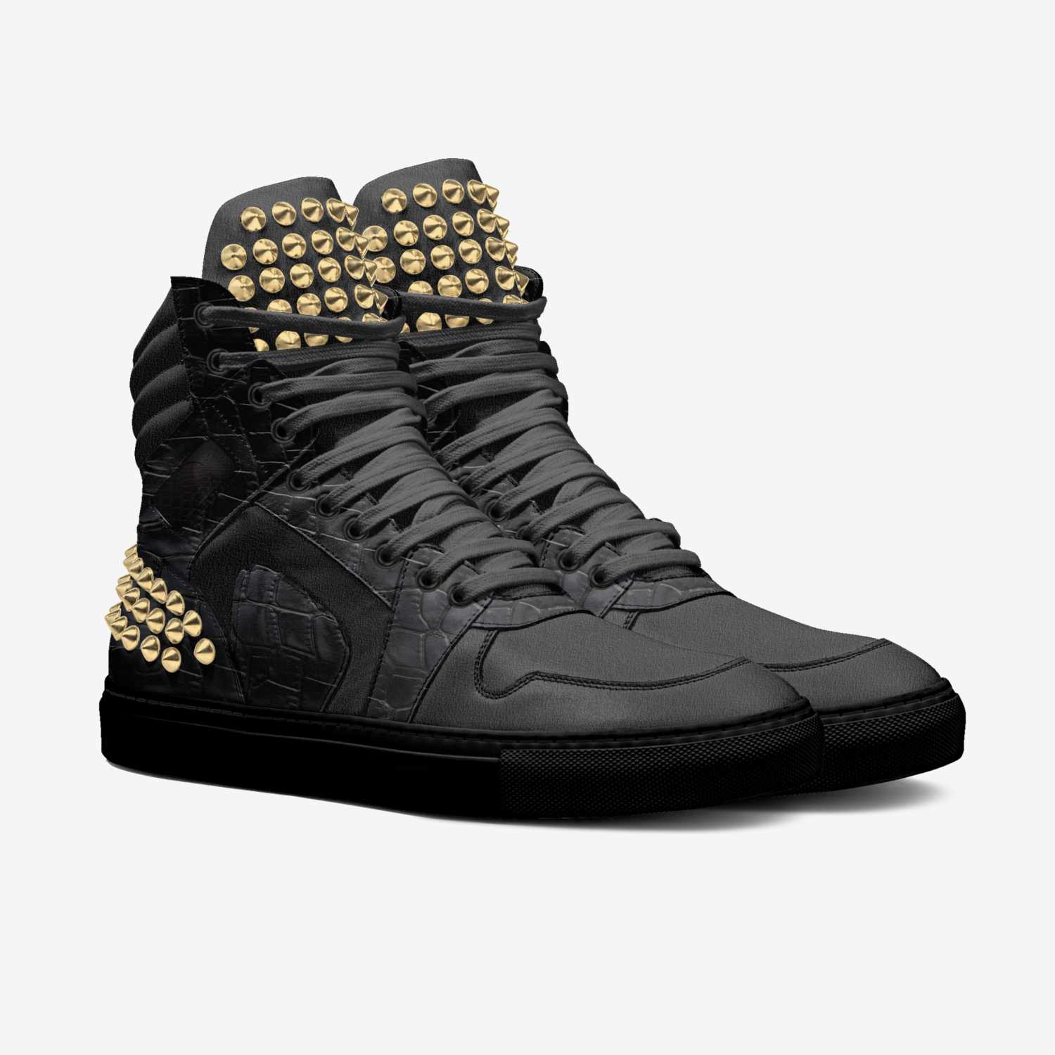 DARK PHANTOM custom made in Italy shoes by C&g Coben&gio | Double view