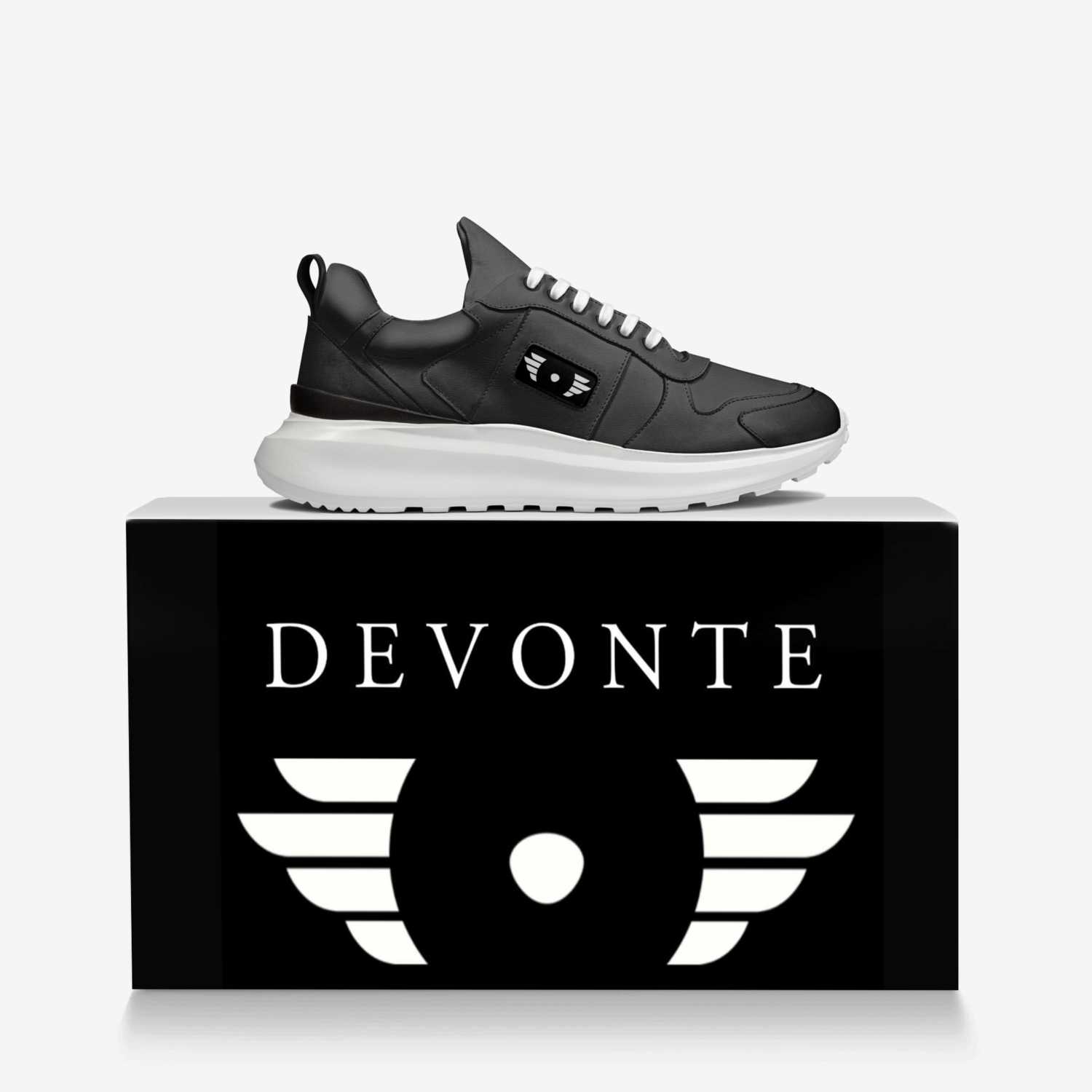 DEVONTE  custom made in Italy shoes by De'Andre Brister | Over box view