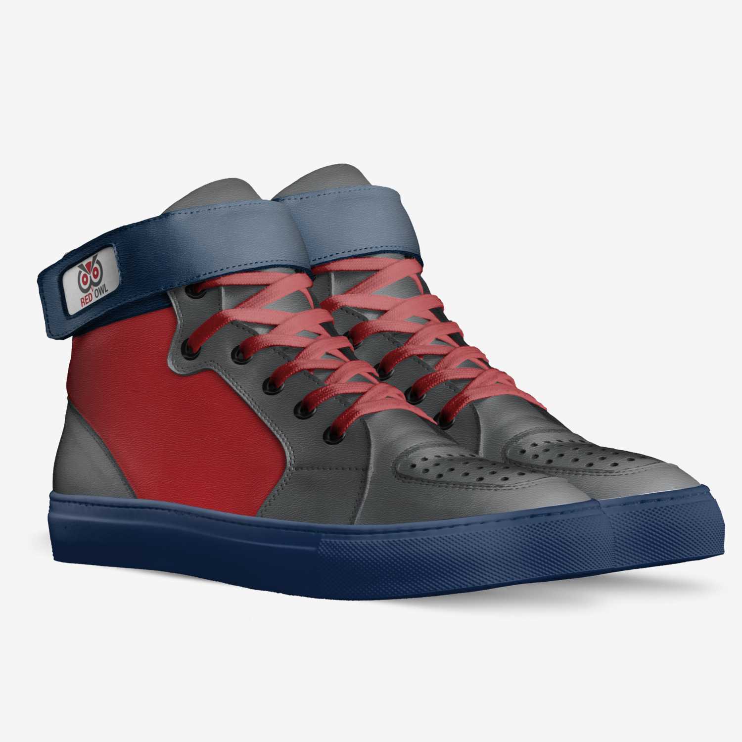 RED OWL_agency custom made in Italy shoes by Agency Aliveshoes | Double view