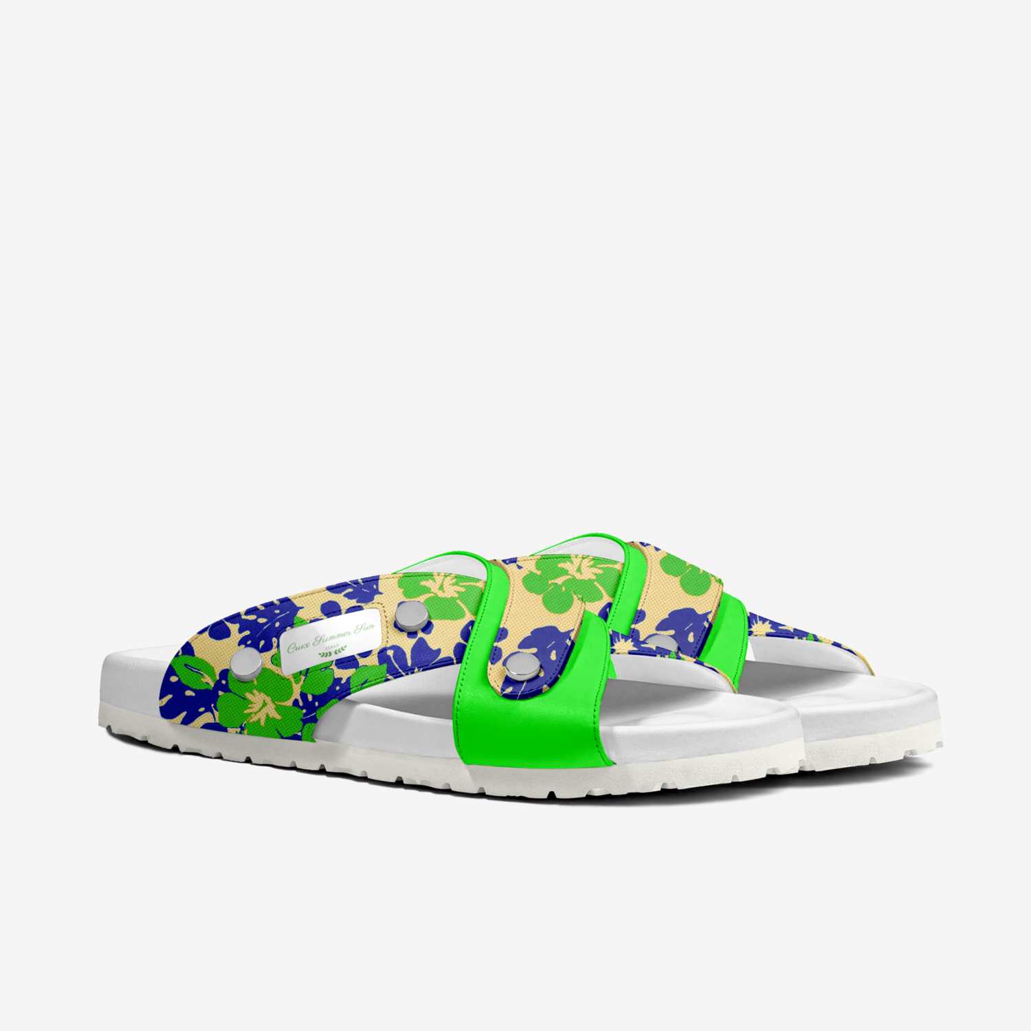 Crux Summer Sun custom made in Italy shoes by Terrence Degree | Double view