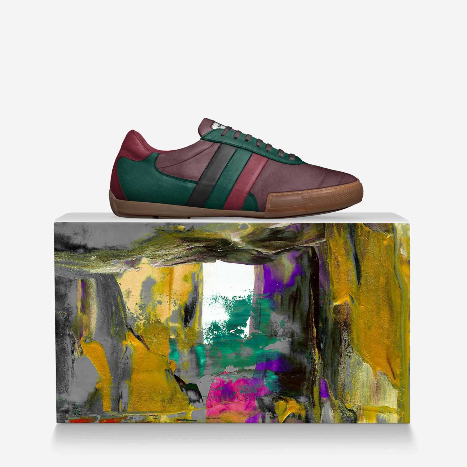 IOTA  custom made in Italy shoes by Damien Moulomba | Over box view