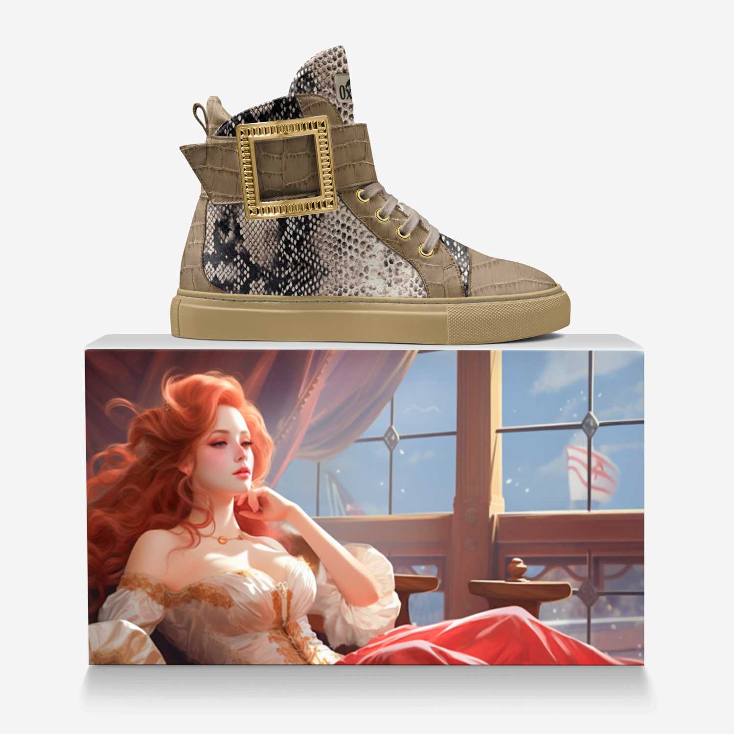 The Duchess custom made in Italy shoes by Starbuckcag Swashbuckler | Over box view