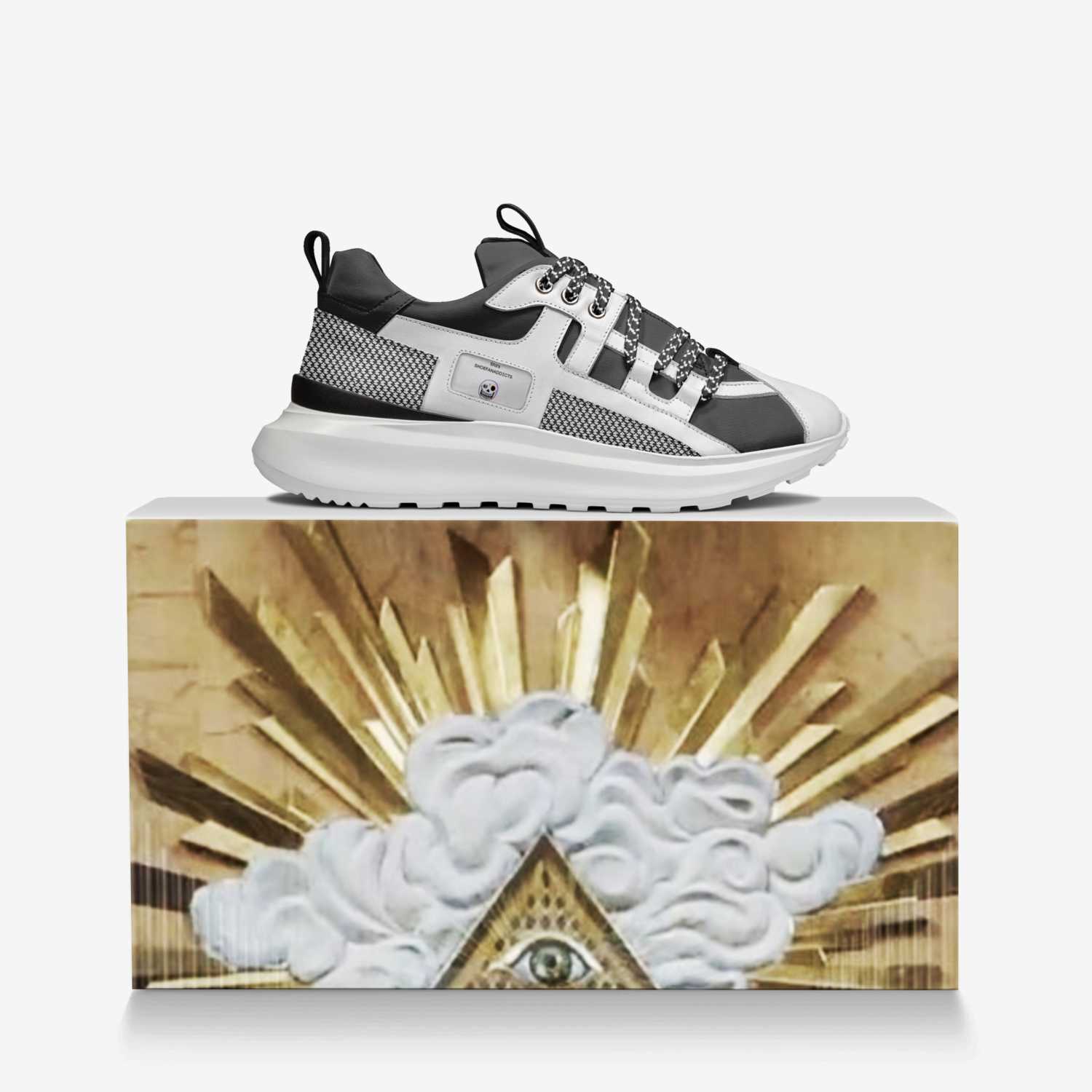 Sfa's  custom made in Italy shoes by Johnny Huewitt | Over box view