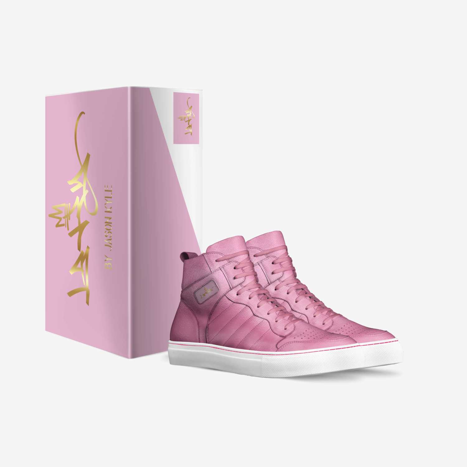 Laky PinkMix custom made in Italy shoes by Jason Kyle | Box view