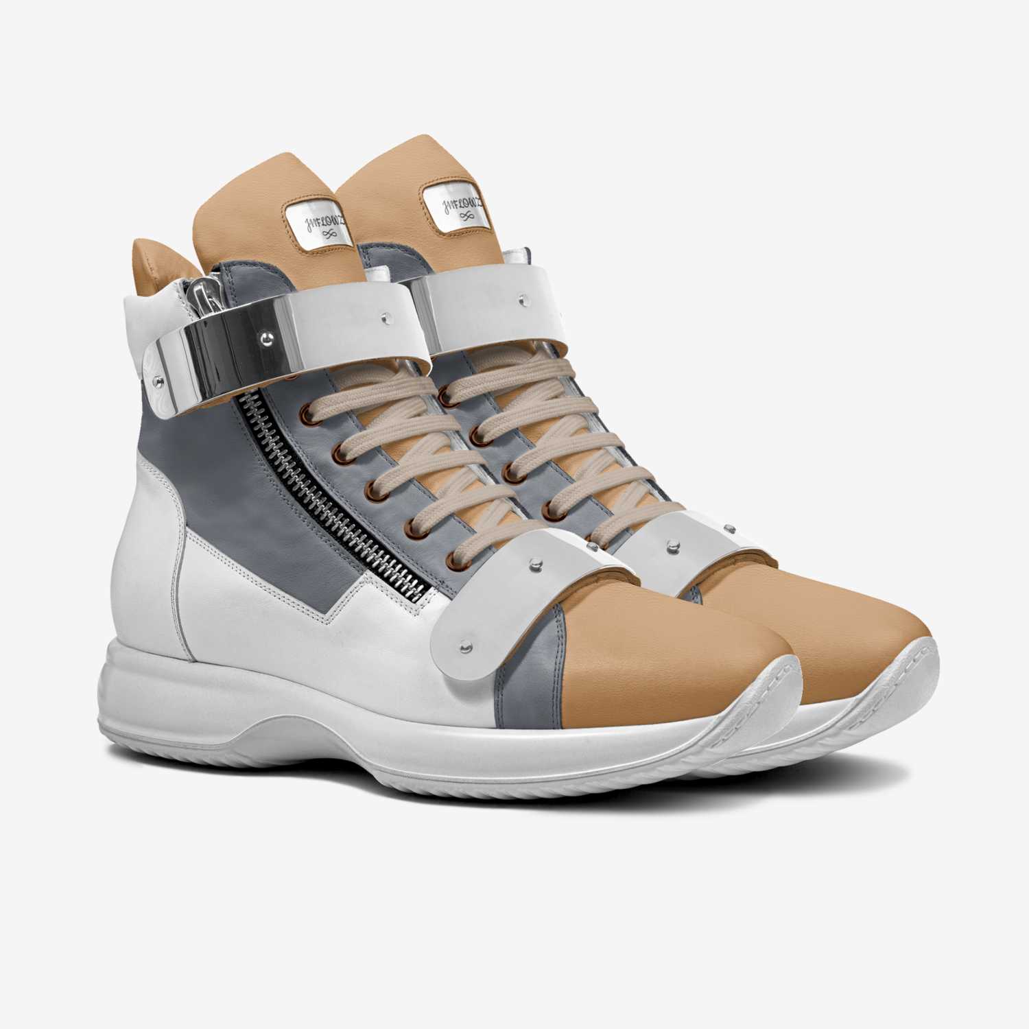 J11FLOWZ custom made in Italy shoes by Gil Ansah | Double view