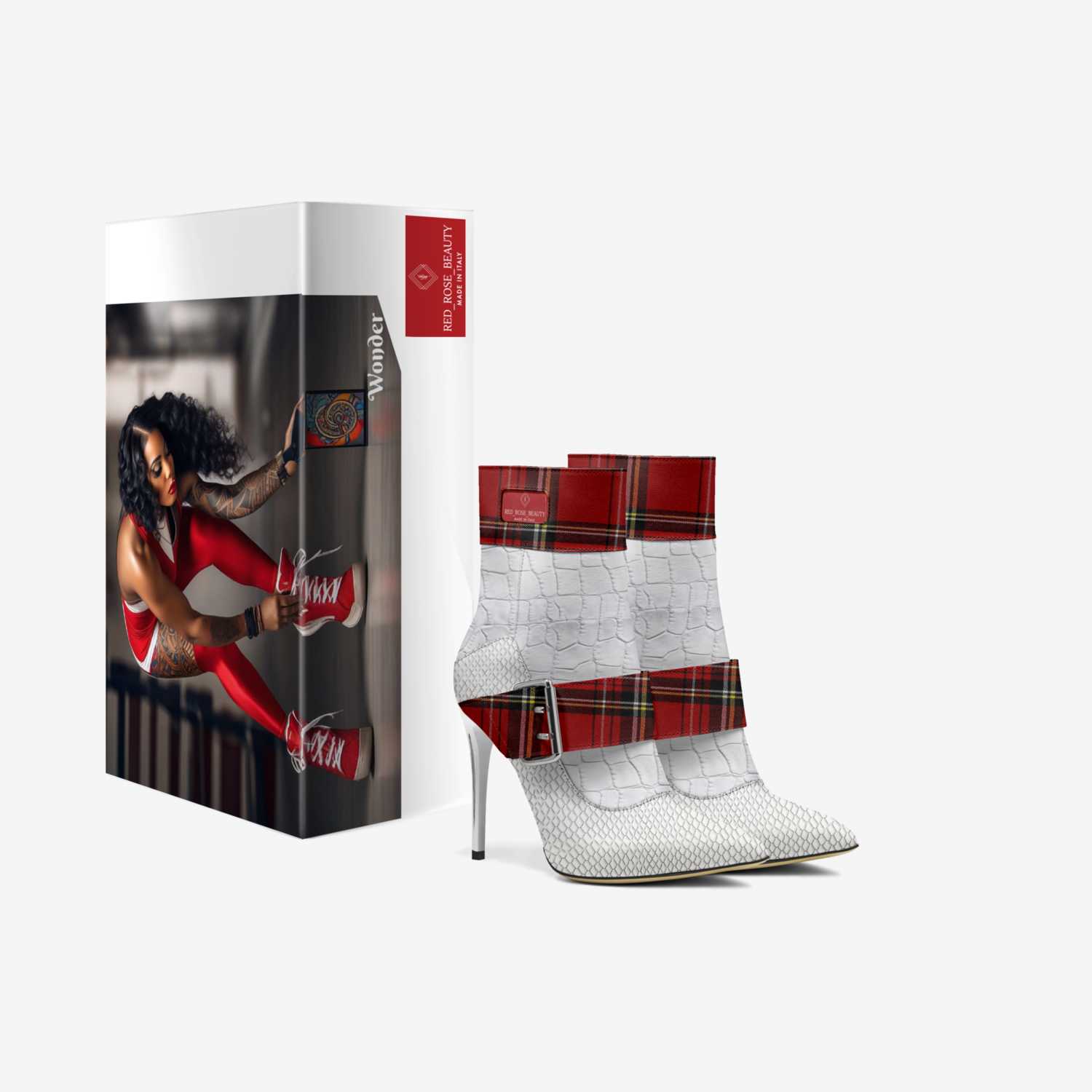 Red_Rose_Beauty custom made in Italy shoes by Desiree Sims | Box view