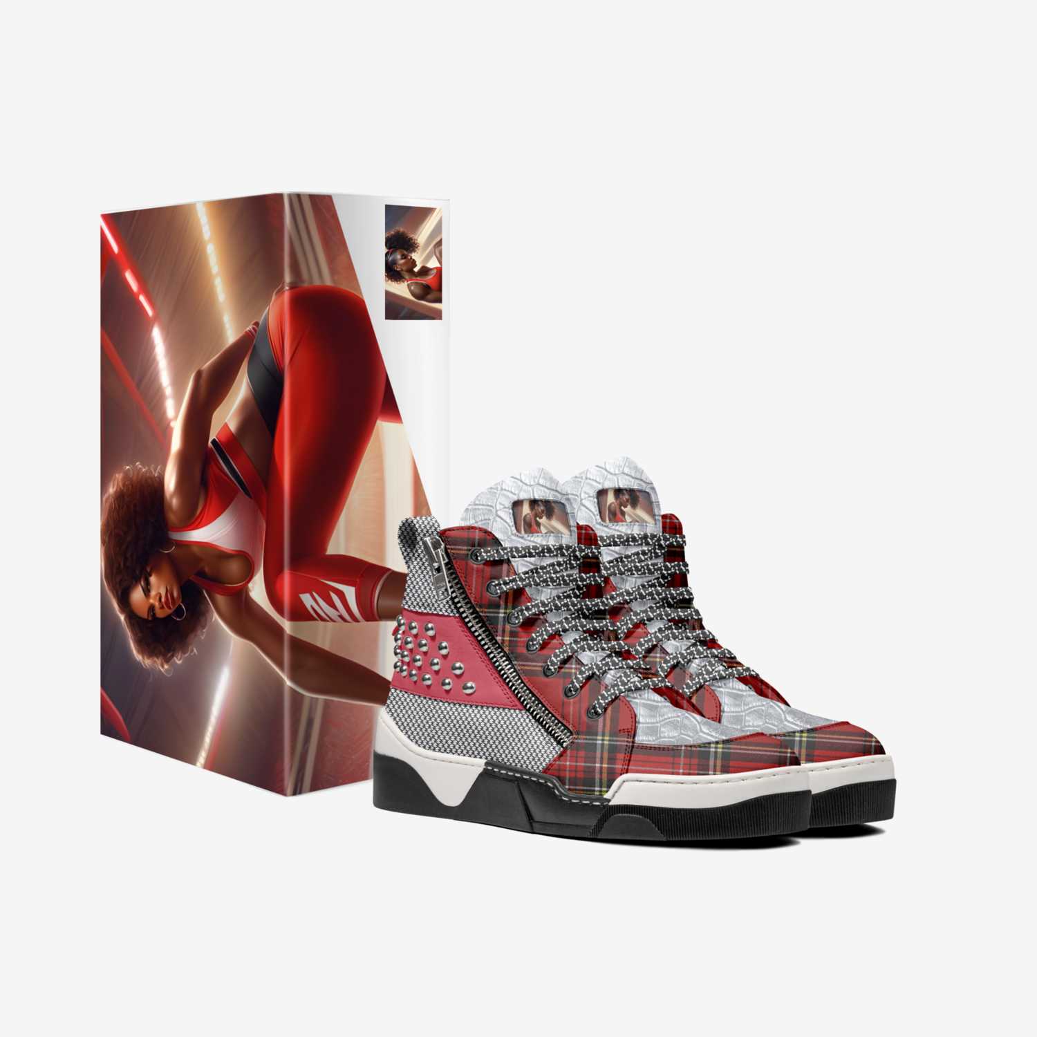 Red_Wonderful custom made in Italy shoes by Desiree Sims | Box view