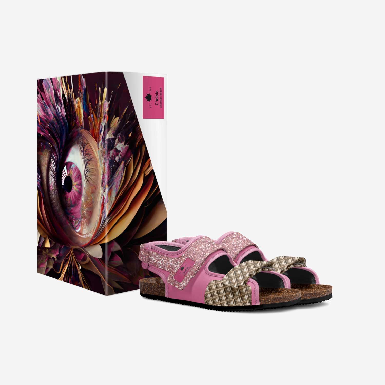 Chelsie custom made in Italy shoes by DeAundre Perry | Box view