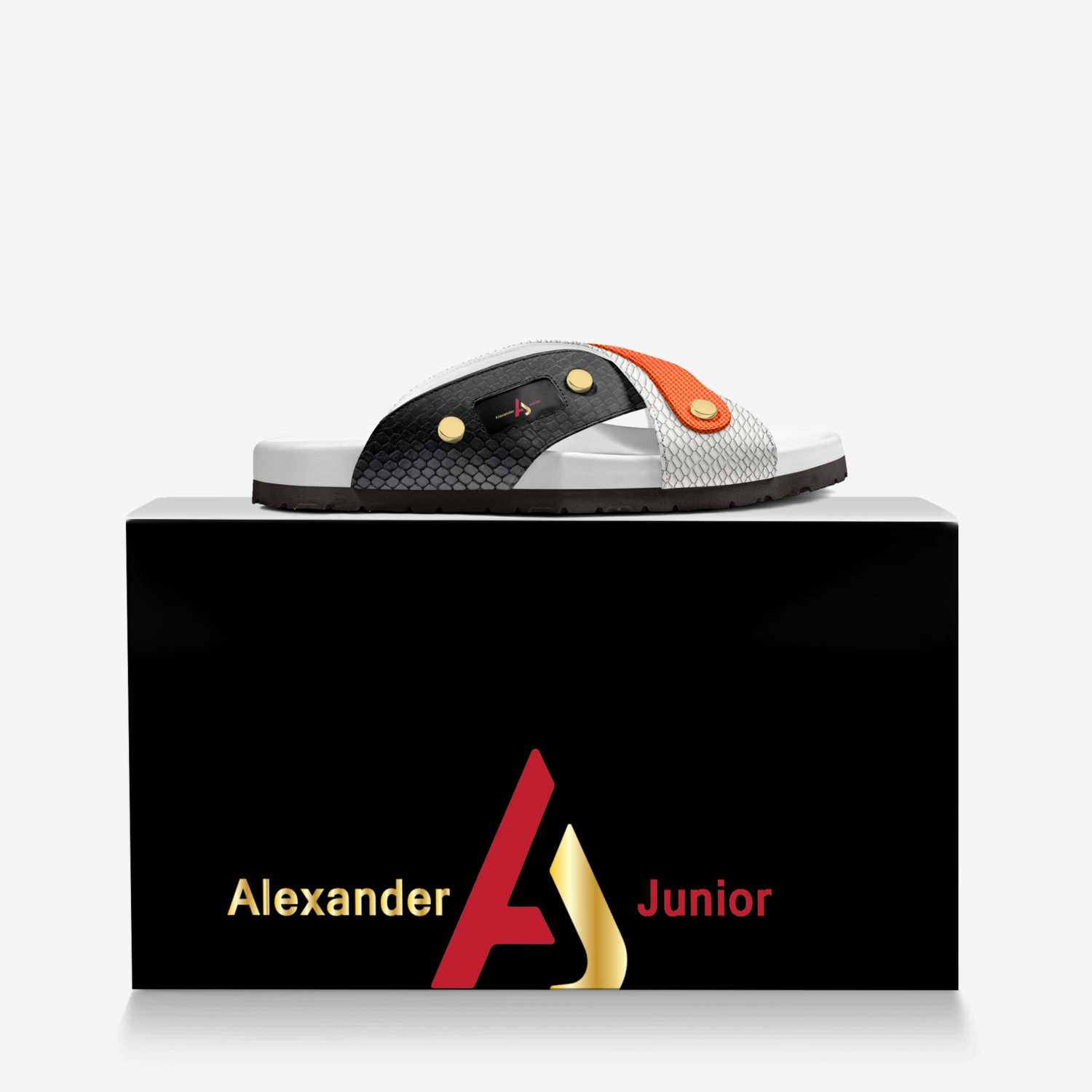 Alexander Junior custom made in Italy shoes by Alexander Woode | Over box view