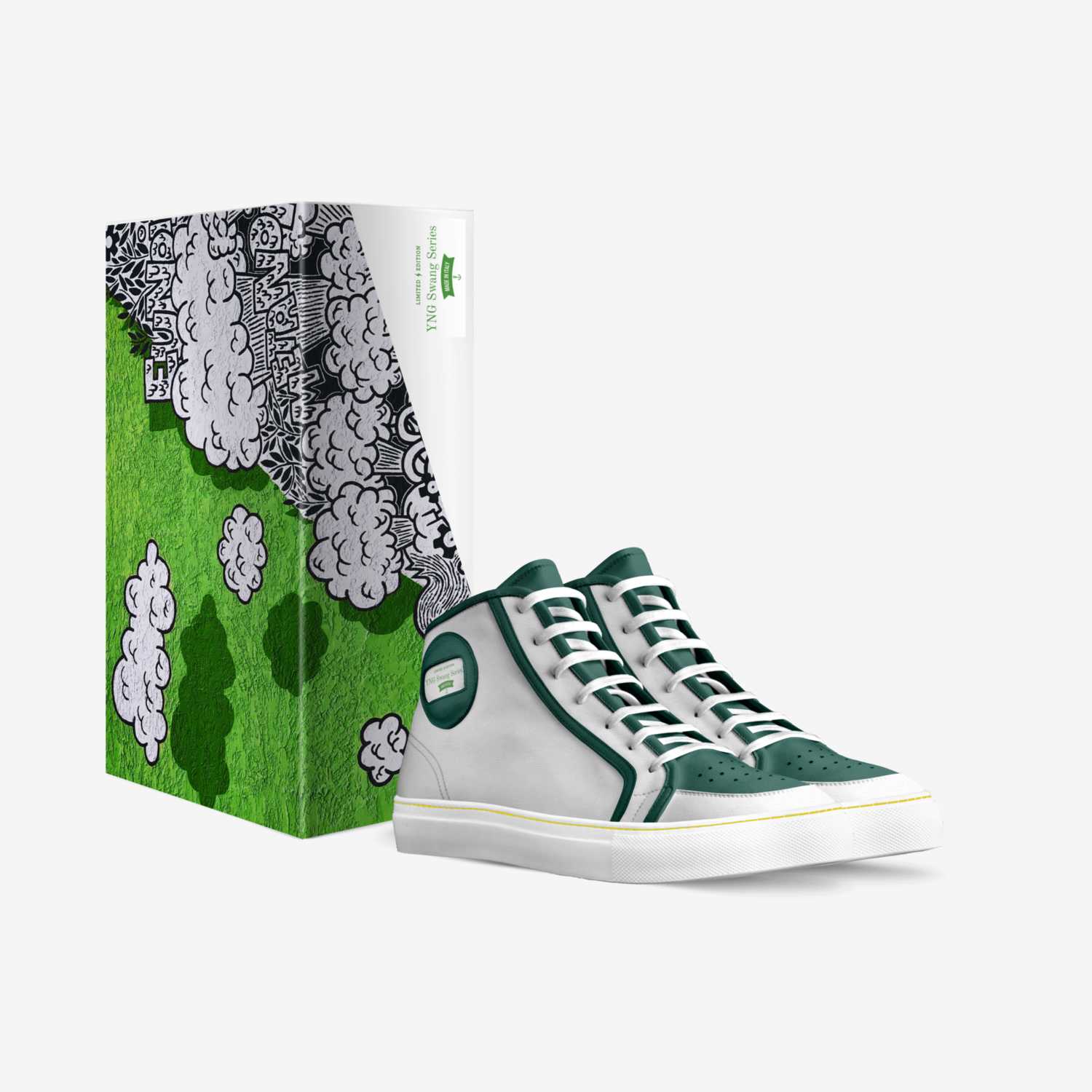 YNG Swang Series  custom made in Italy shoes by Treshawn Phillips | Box view