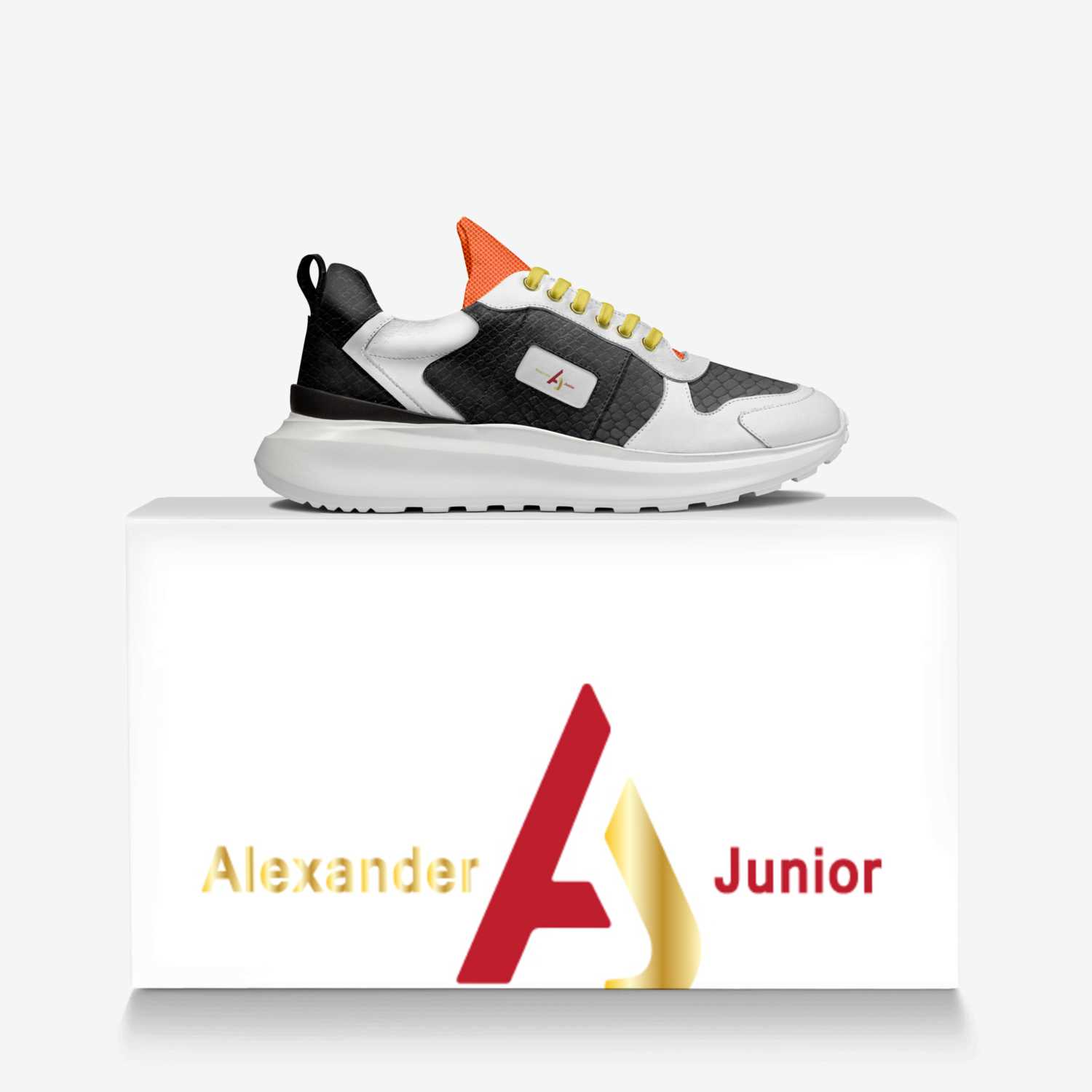 Alexander Junior custom made in Italy shoes by Alexander Woode | Over box view