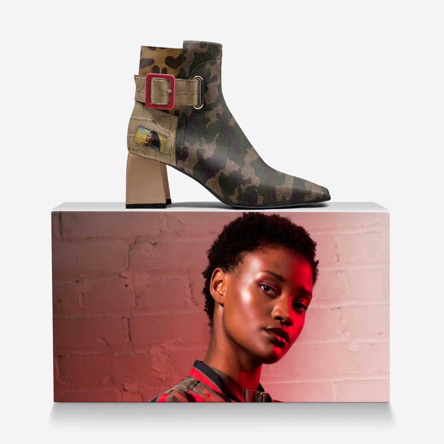 Pretty Luiiloviie custom made in Italy shoes by Desiree Sims | Over box view