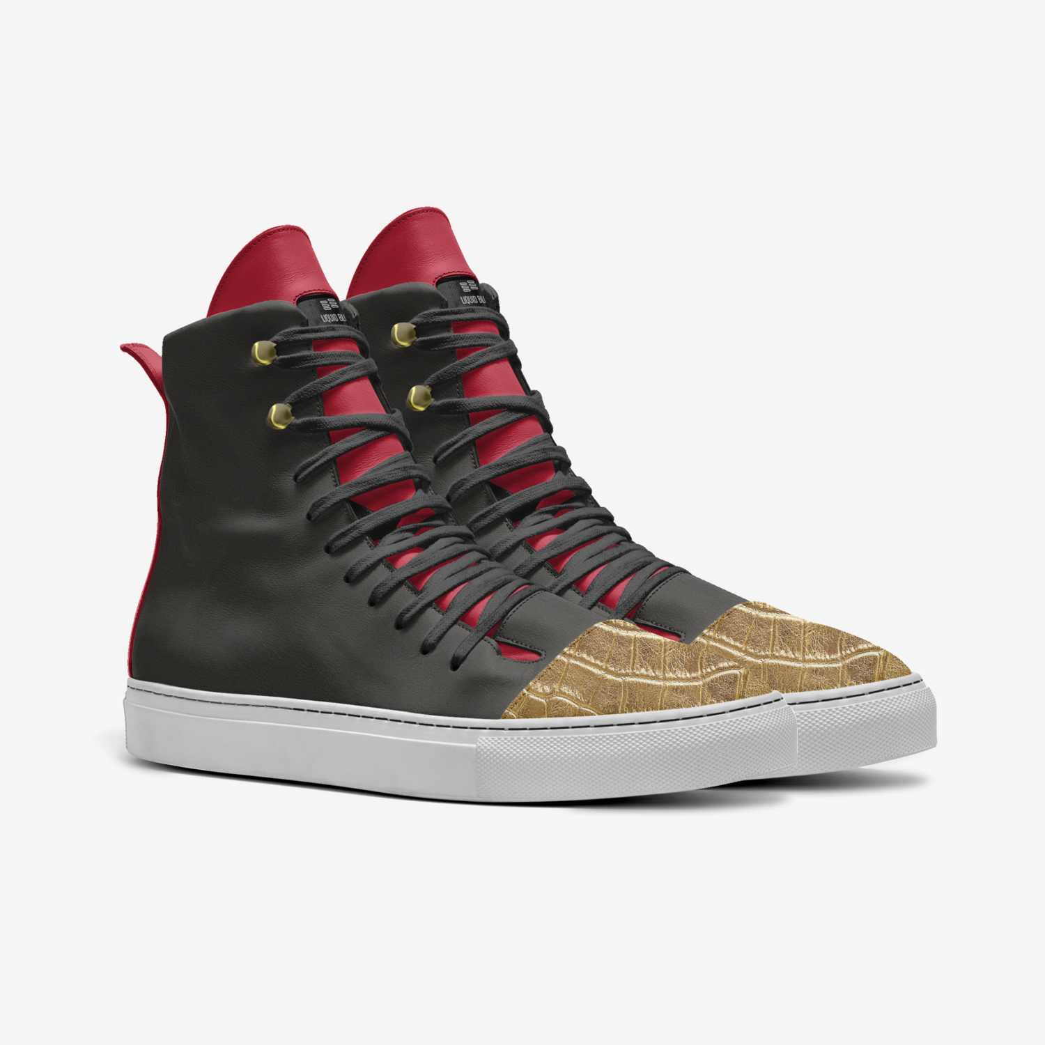 Liquid Blox custom made in Italy shoes by Punk Happy™️ | Double view
