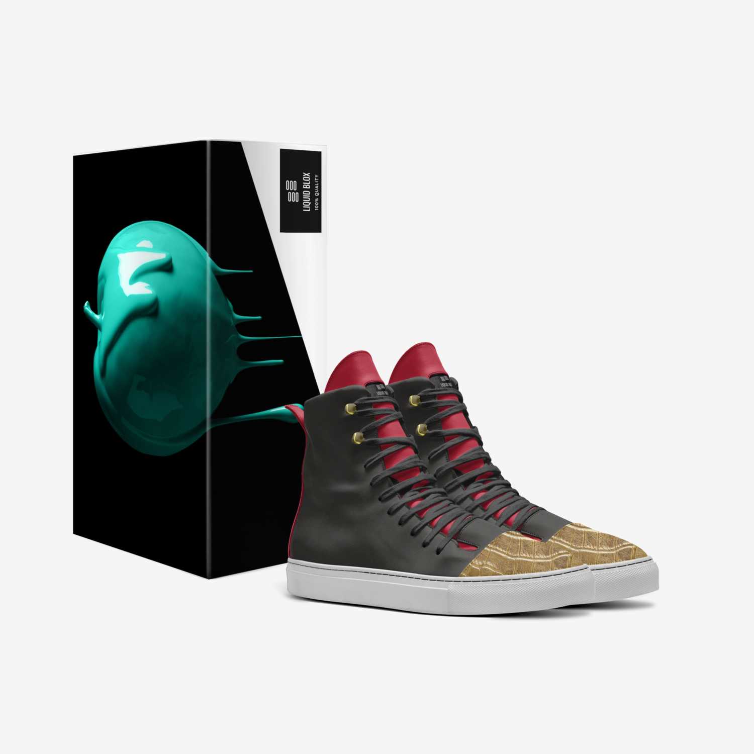 Liquid Blox custom made in Italy shoes by Punk Happy™️ | Box view