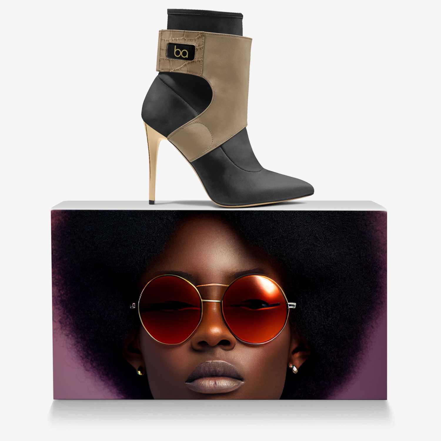 black force custom made in Italy shoes by Cameron Bruton | Over box view