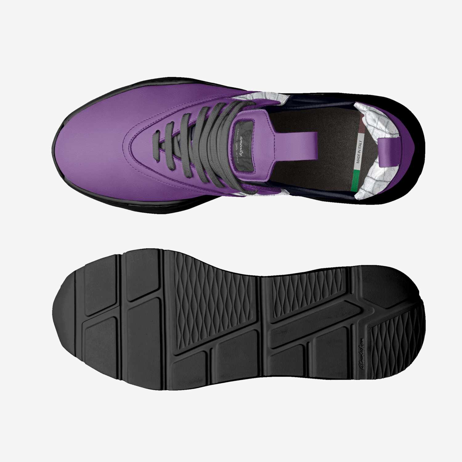 amenity custom made in Italy shoes by Paula Dow | Top view