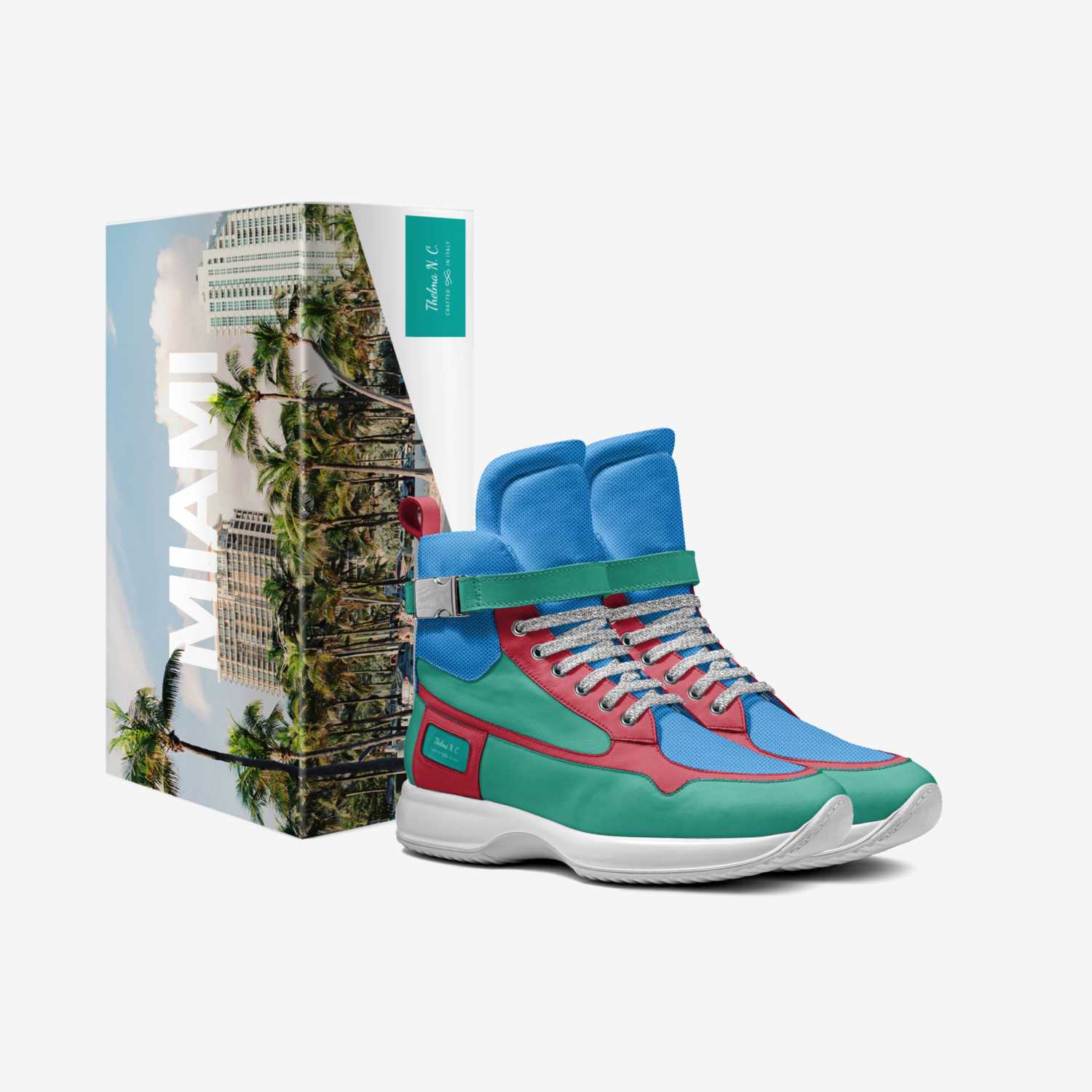 Thelma N. C. custom made in Italy shoes by Thelma Cunningham | Box view
