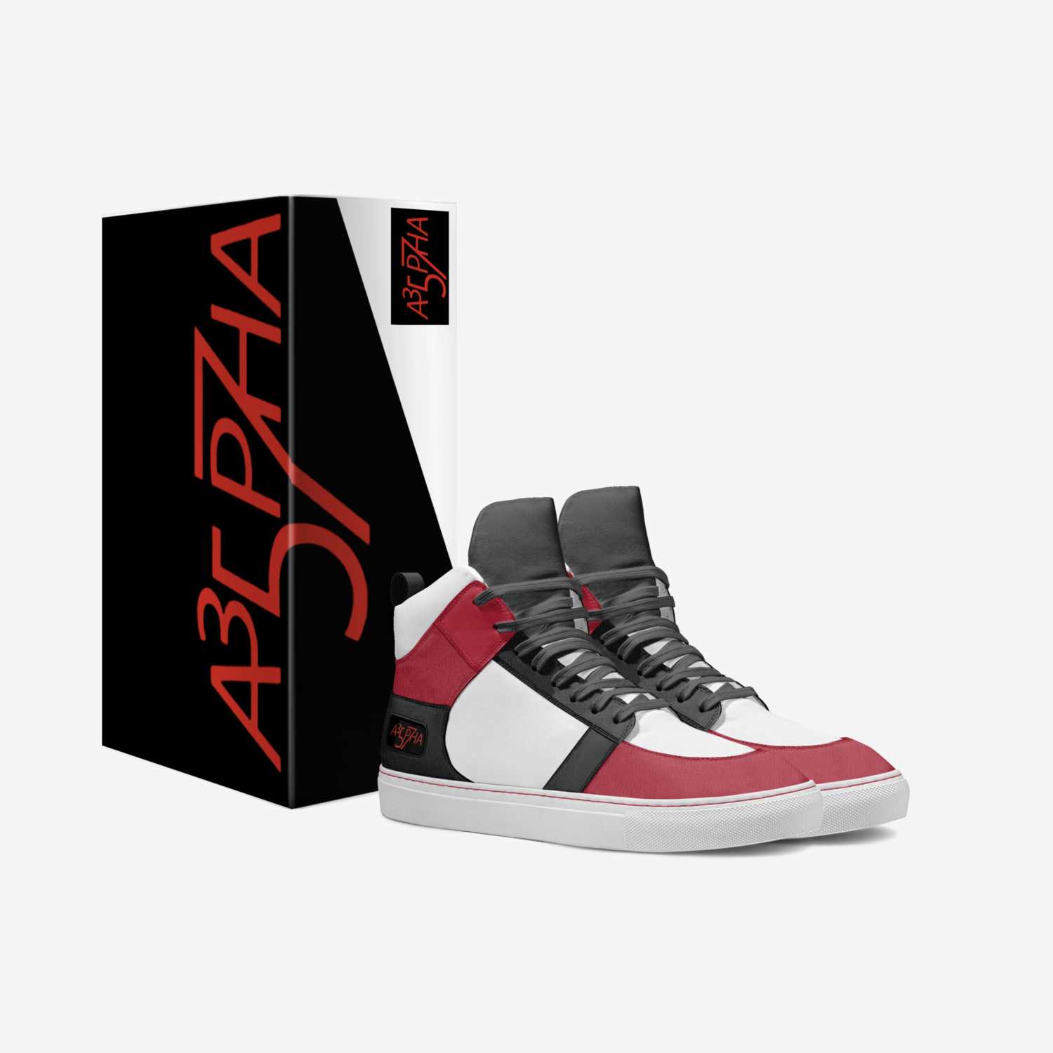 Alpha R3tro High custom made in Italy shoes by Aldric Horton Jr | Box view