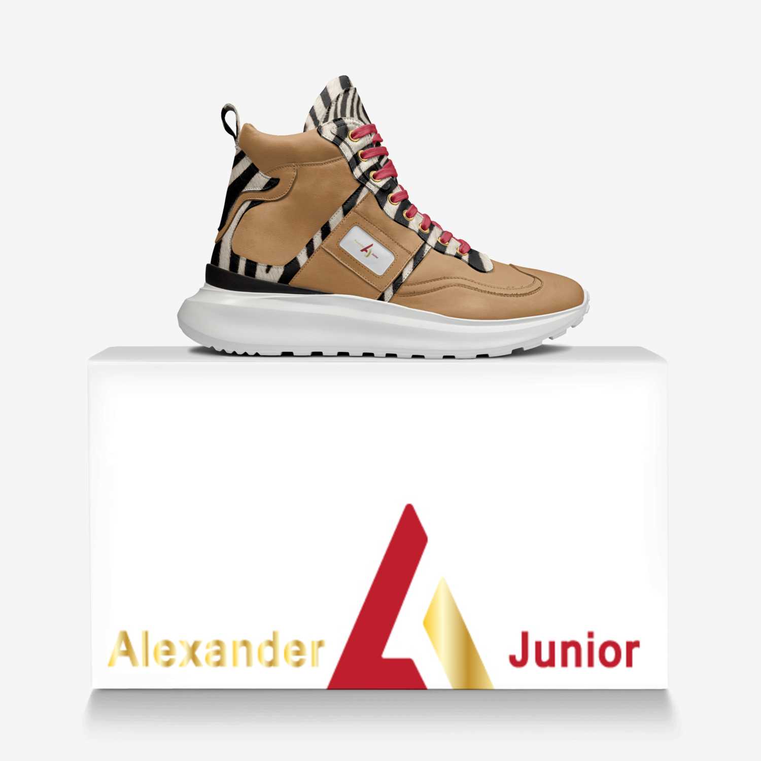 Alexander Junior custom made in Italy shoes by Alexander Woode | Over box view