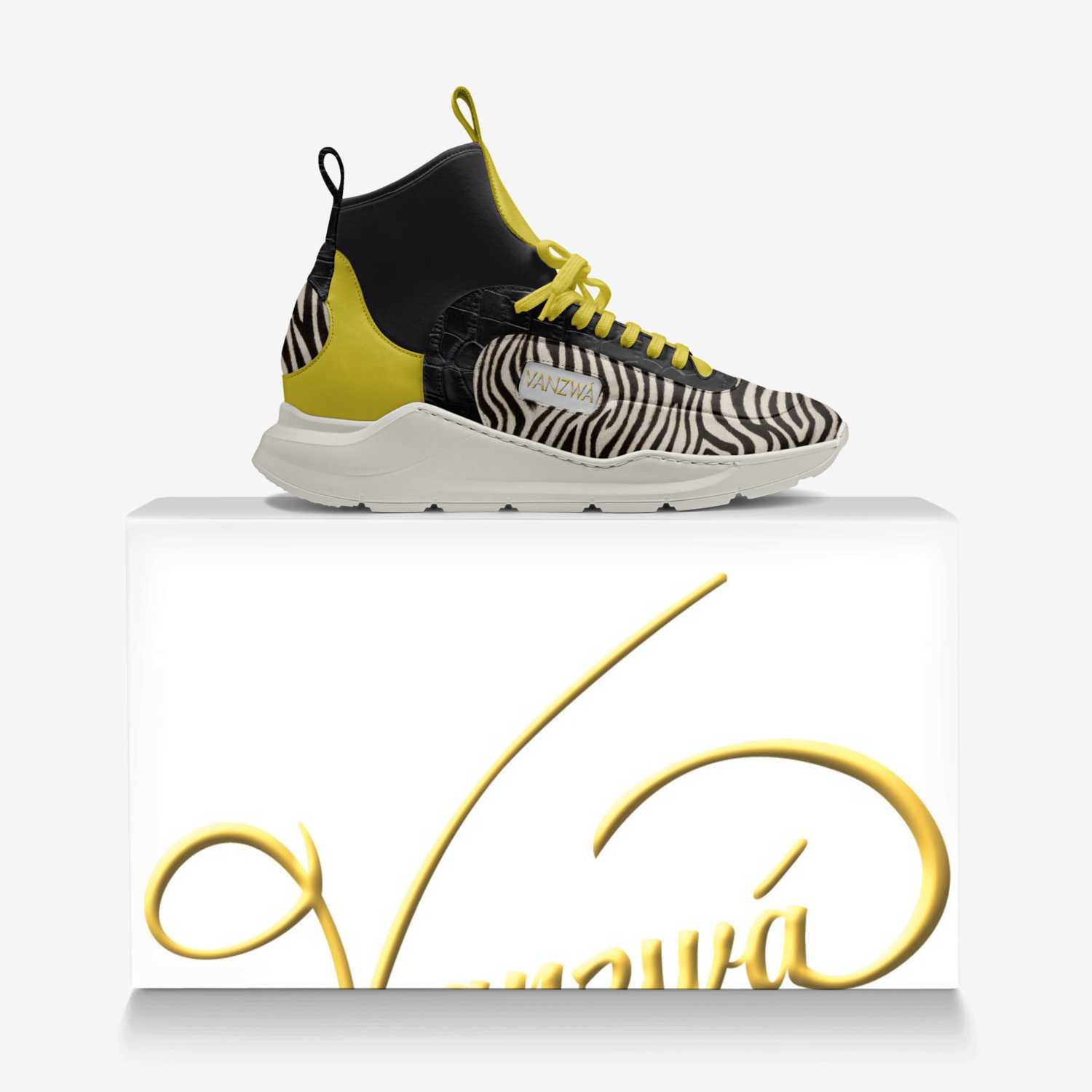 Vanzwá custom made in Italy shoes by Michael vanzandt | Over box view