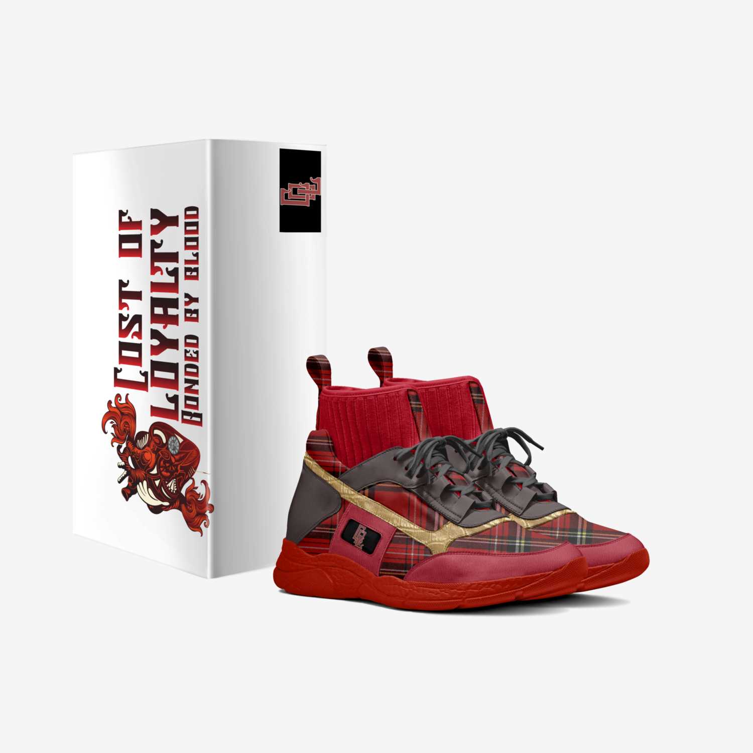 Bounded by Loyalty custom made in Italy shoes by Larry Brown | Box view