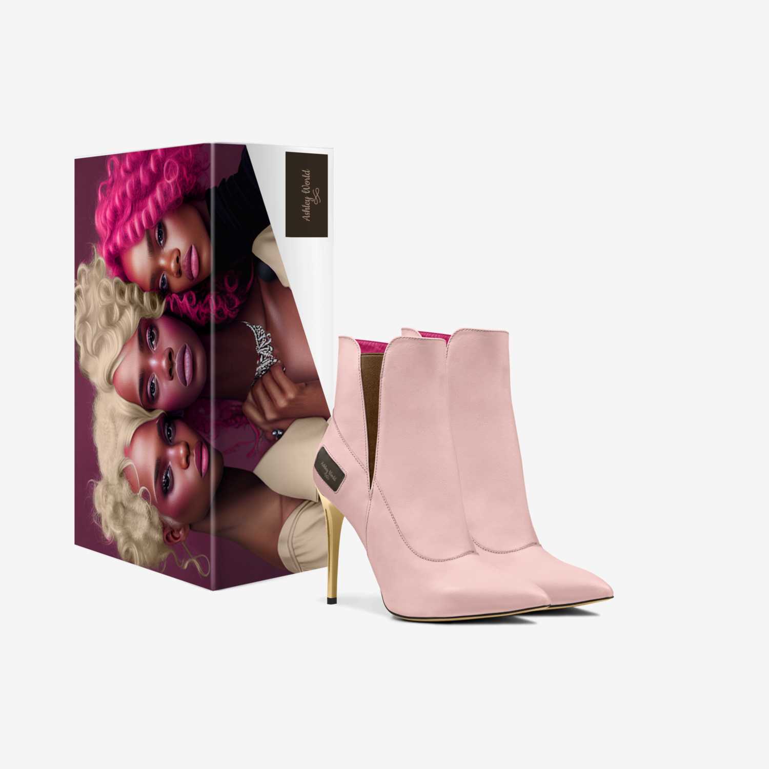 Ashley World custom made in Italy shoes by Ebony Williams | Box view