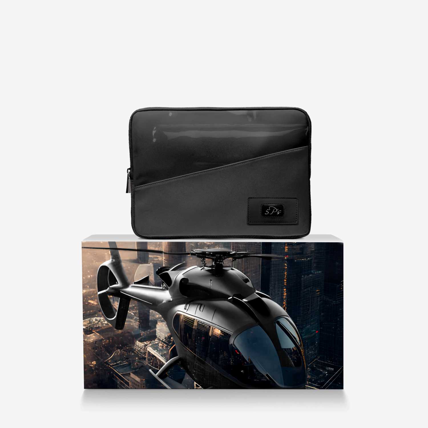 5Ps Slide Bag custom made in Italy design by Jordon Mcclain | Over box view