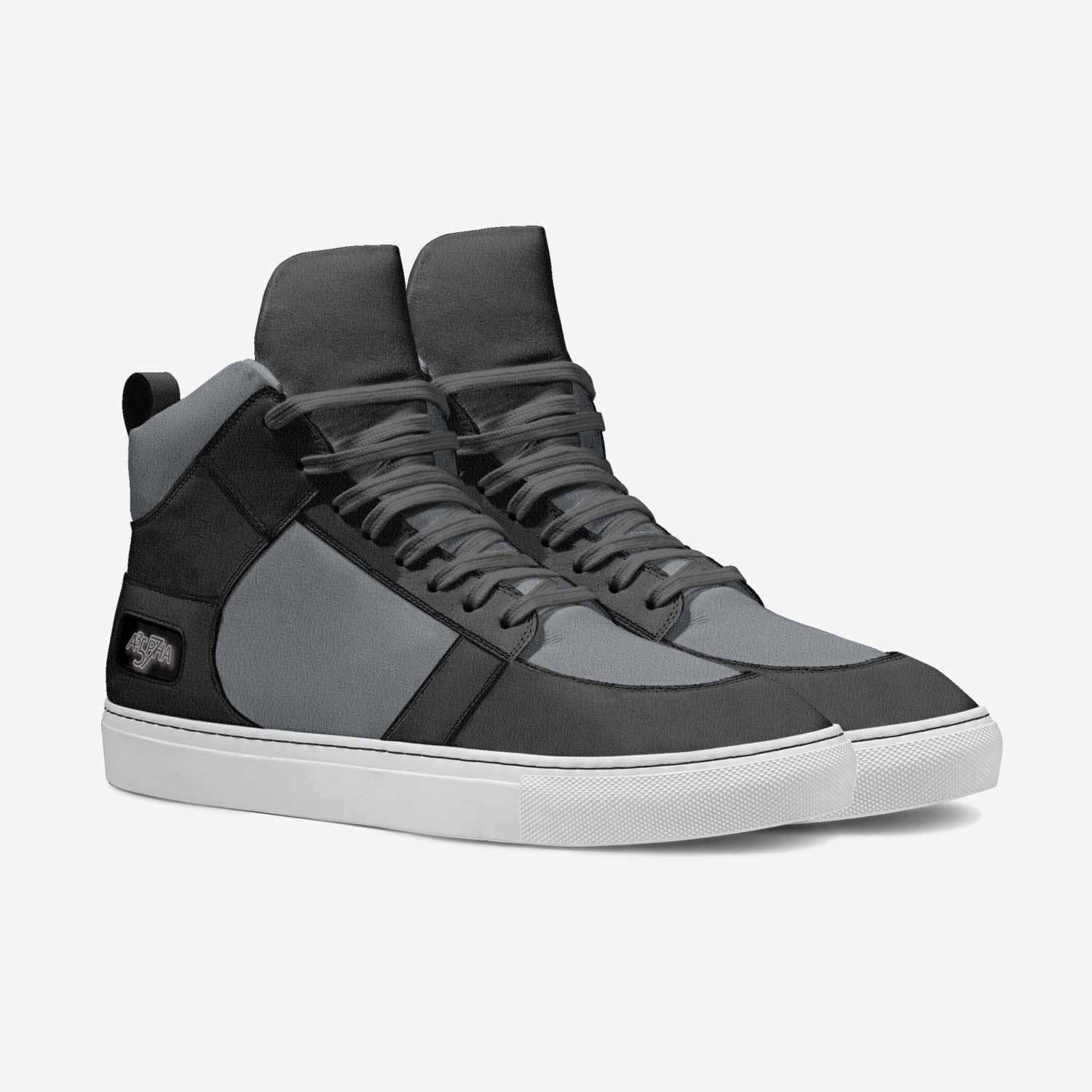Alpha R3tro High.3 custom made in Italy shoes by Aldric Horton Jr | Double view