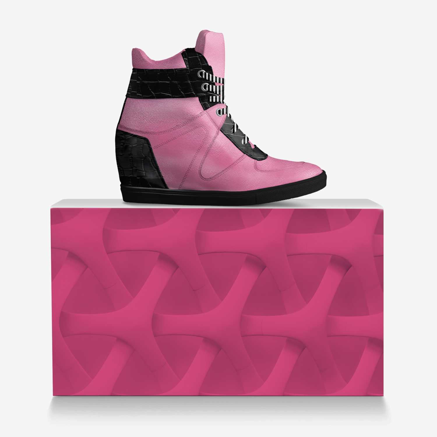 HOPE Wedge custom made in Italy shoes by SHE Warrior | Over box view