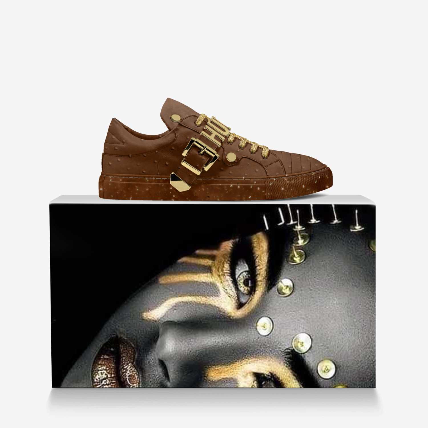 Kulu KoKoleKa custom made in Italy shoes by Selena A Razo Bell | Over box view