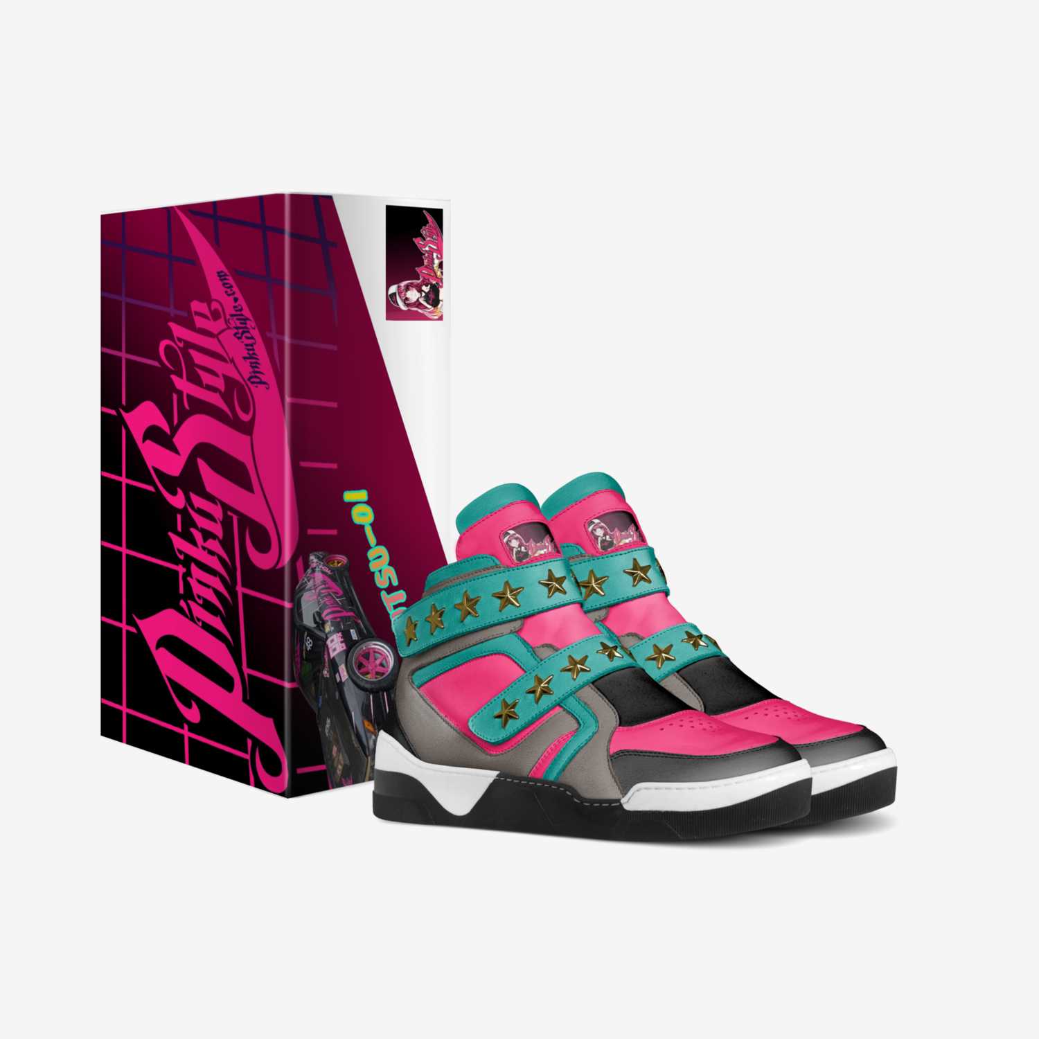Pinkutsu-01s custom made in Italy shoes by Donald Jackson Jr. | Box view