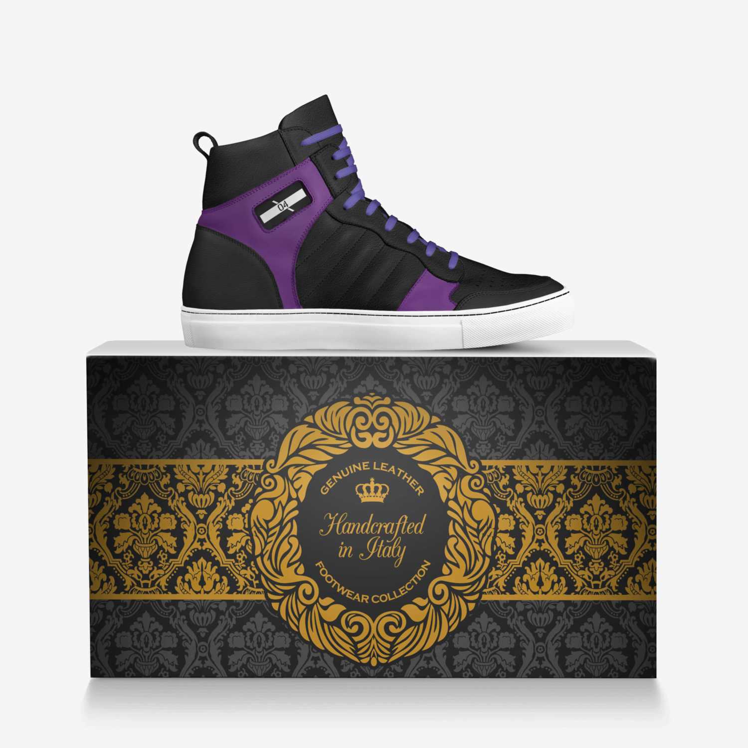 O4 custom made in Italy shoes by O 4 | Over box view