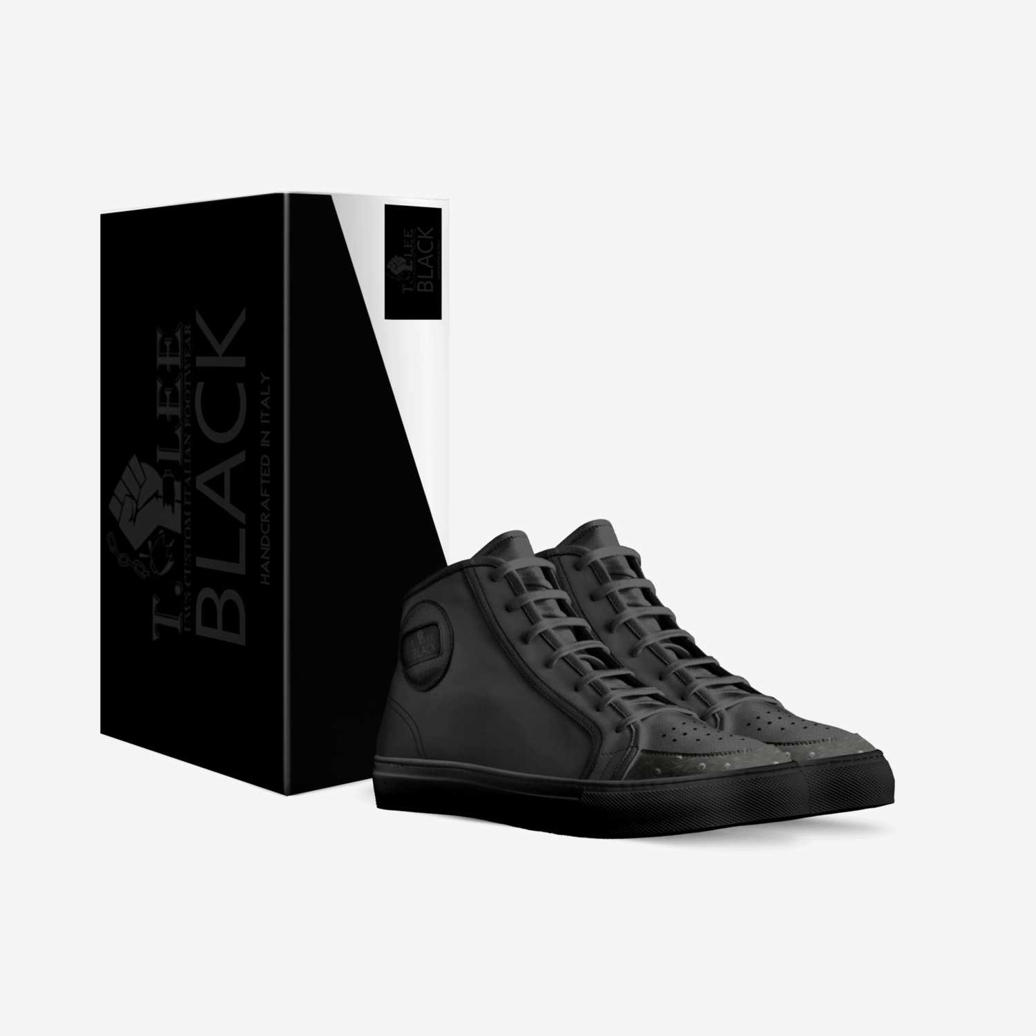 T. LEE BLACK custom made in Italy shoes by Urbanwallstreet Earl | Box view
