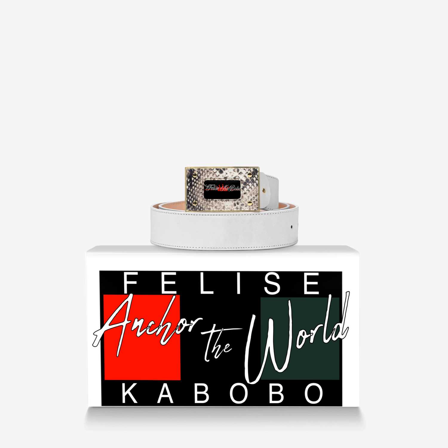 Felise KaBobo custom made in Italy design by Shamsud-din King | Over box view