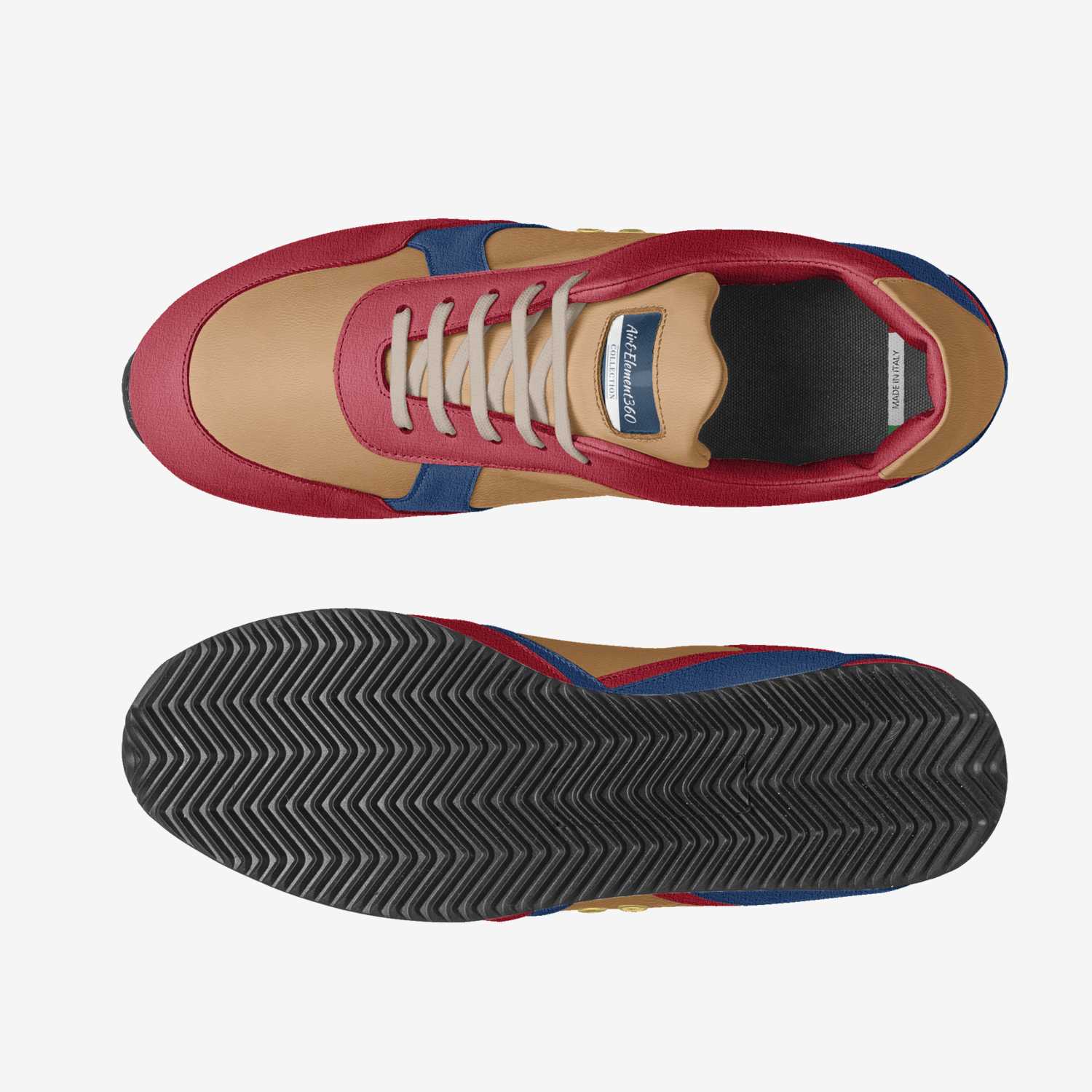 Air&Element360 custom made in Italy shoes by Antonio Western | Top view