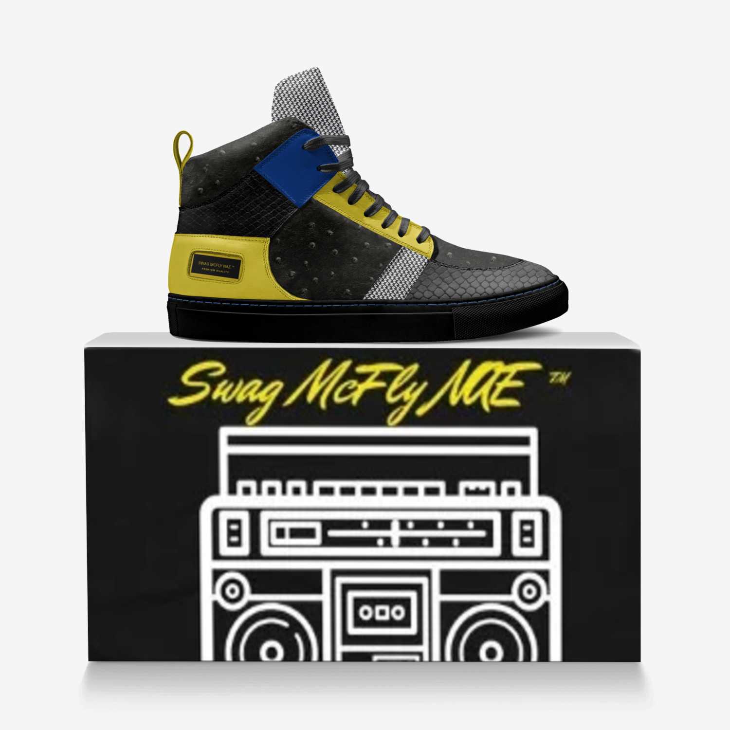 Swag McFly NAE ™️ custom made in Italy shoes by Rechard R Newman | Over box view