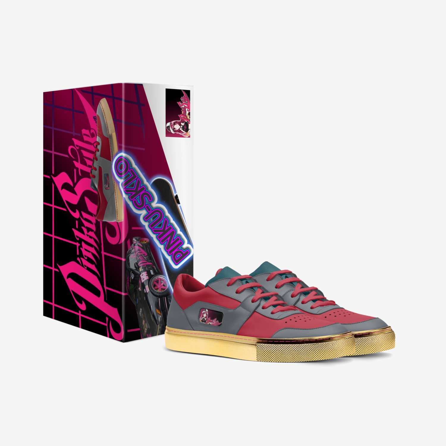 PINKU-SK Lows custom made in Italy shoes by Donald Jackson Jr. | Box view