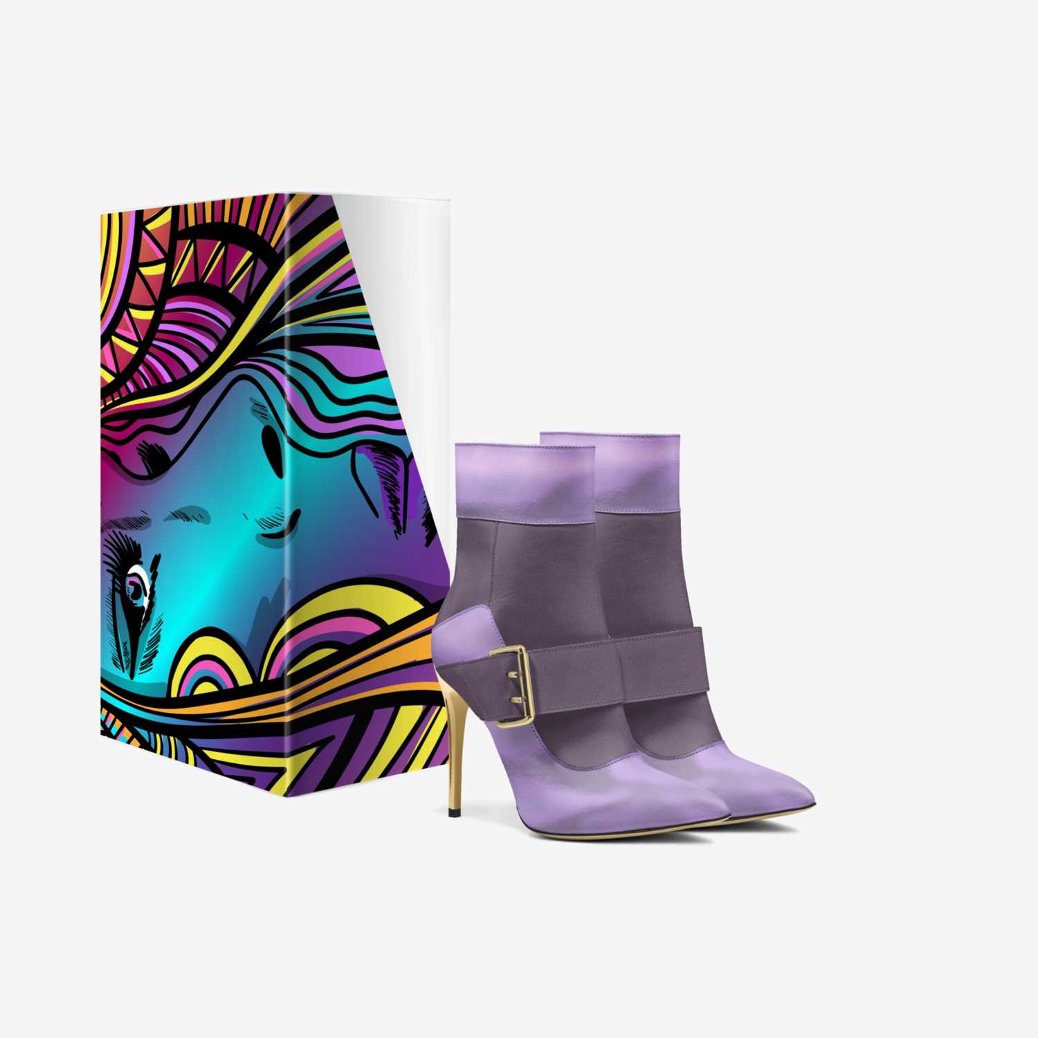 astratt vjola custom made in Italy shoes by Selena A Razo Bell | Box view